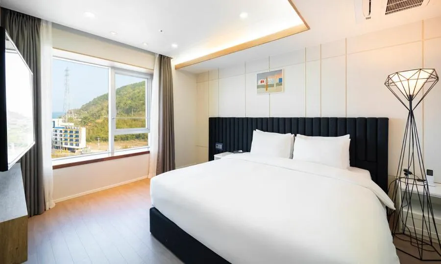 Bed in Yeosu Hotel Haven