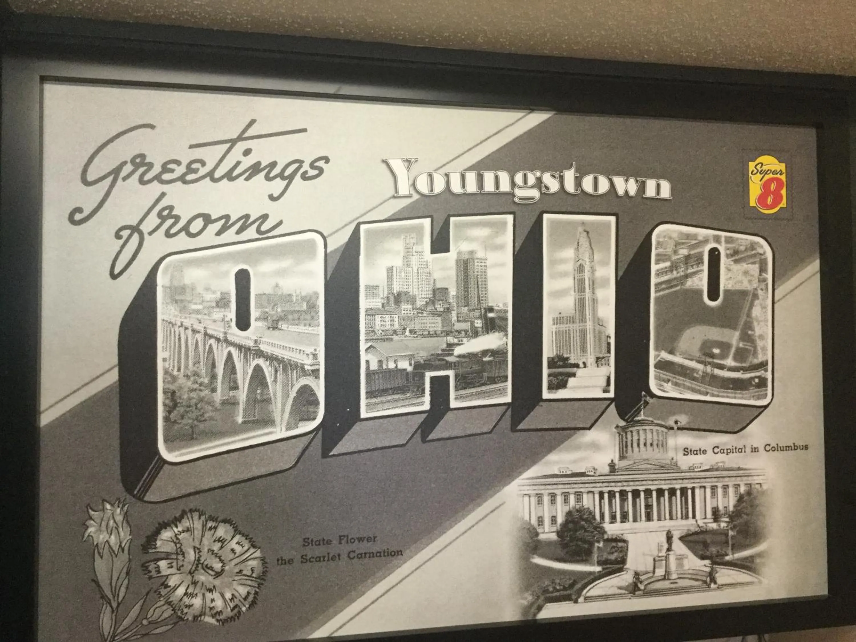 Property logo or sign in Super 8 by Wyndham Youngstown/Austintown