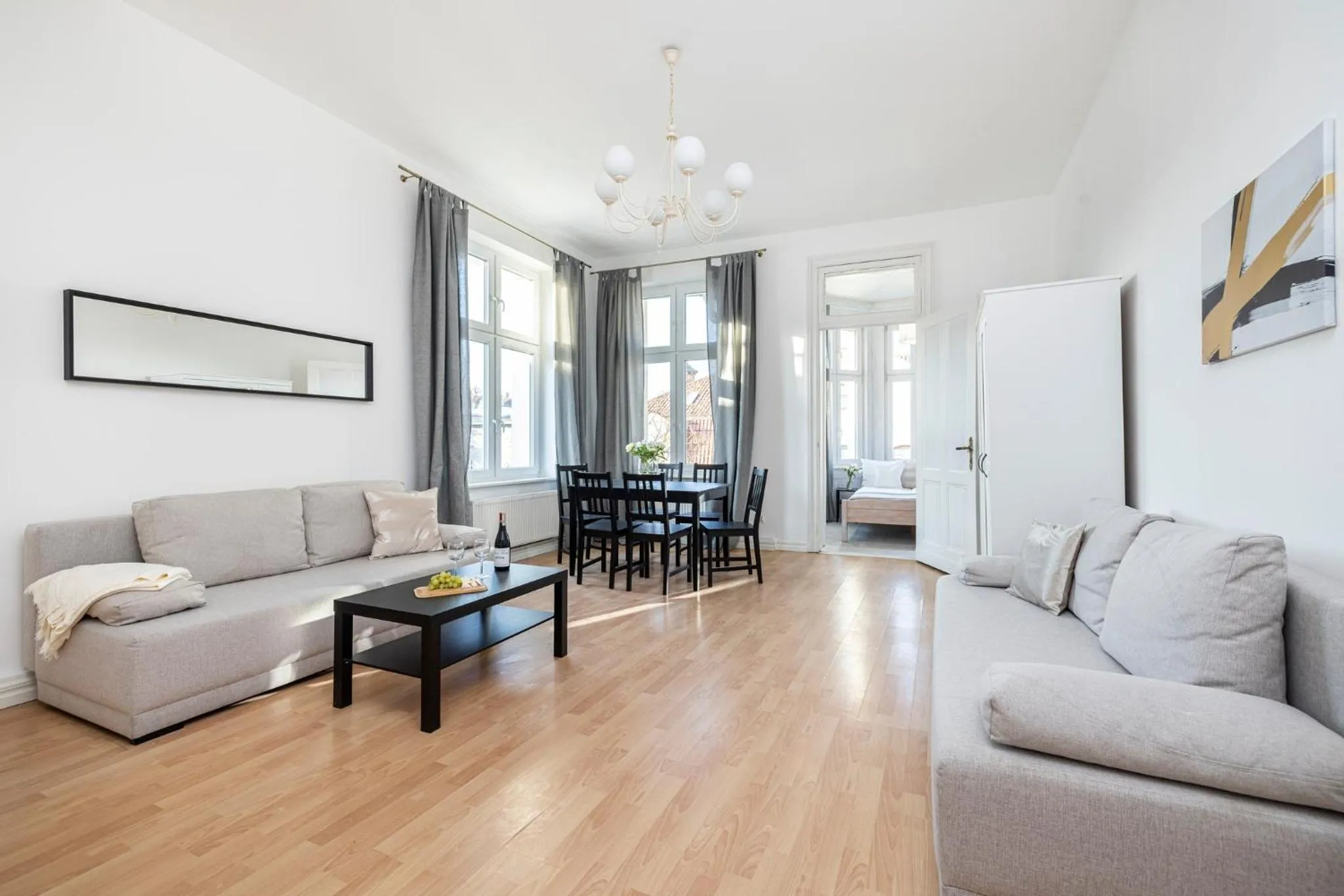 Living room in Riviera Residence Apartments