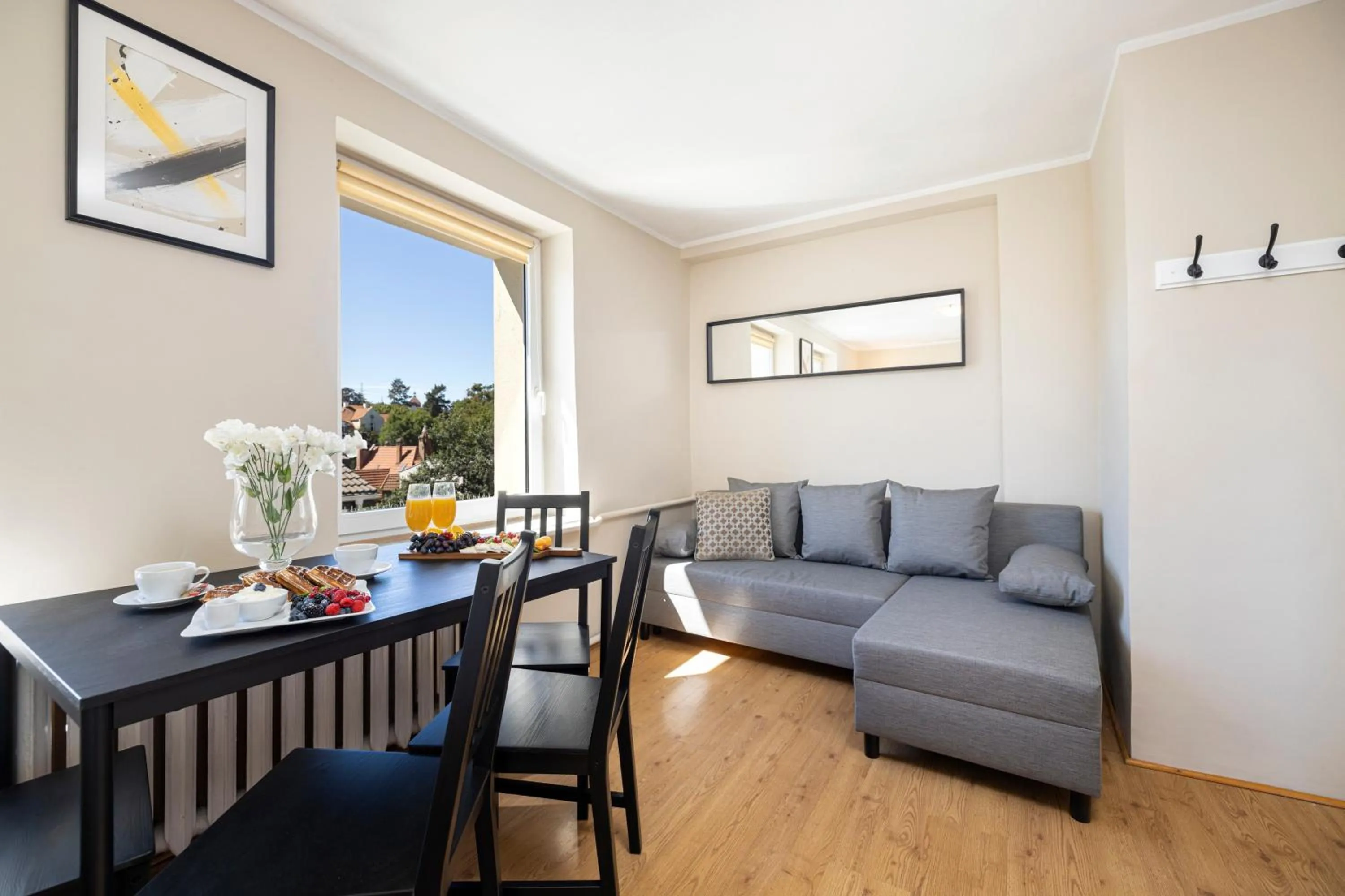 Living room in Riviera Residence Apartments