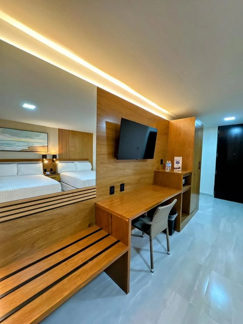 Photo of the whole room, Bed in Hacienda Mazatlán sea view