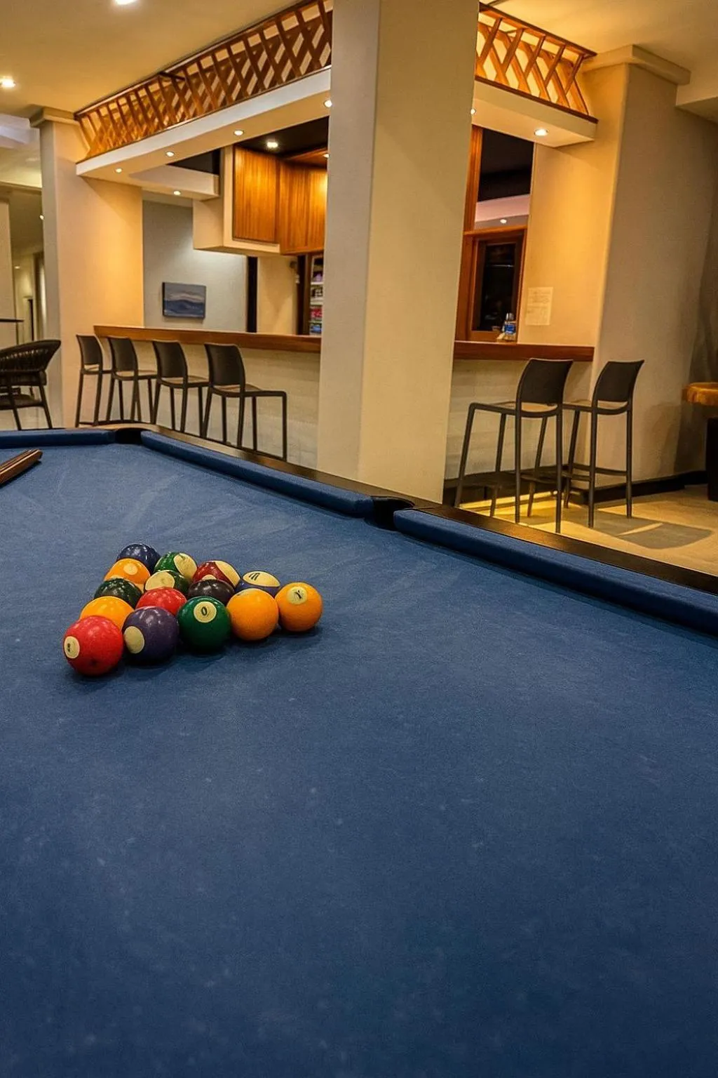 Billiard in Hacienda Mazatlán sea view