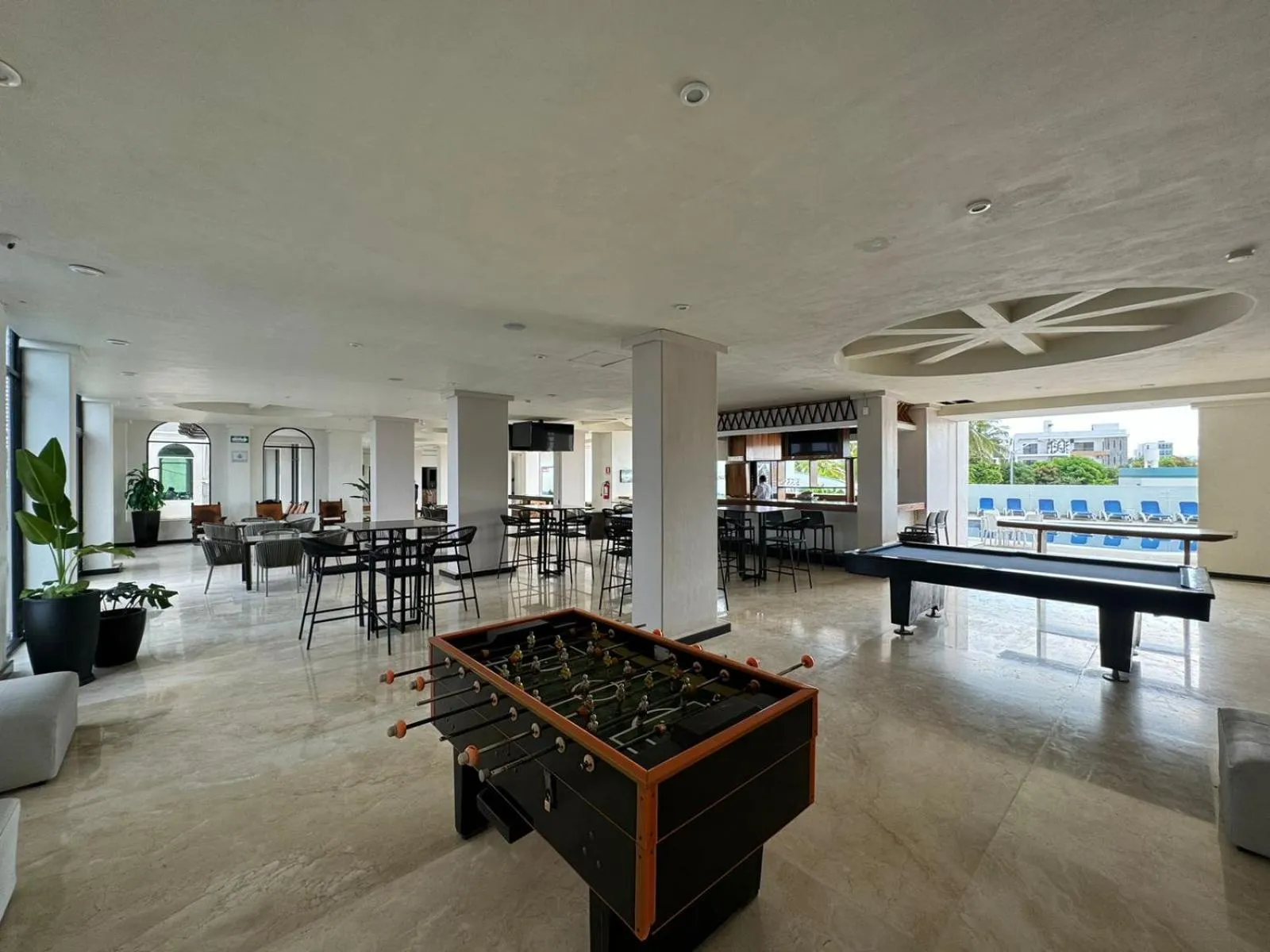 Game Room in Hacienda Mazatlán sea view