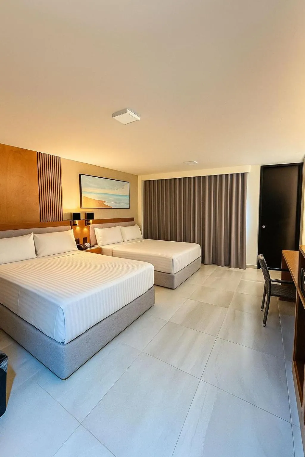 Bedroom, Bed in Hacienda Mazatlán sea view