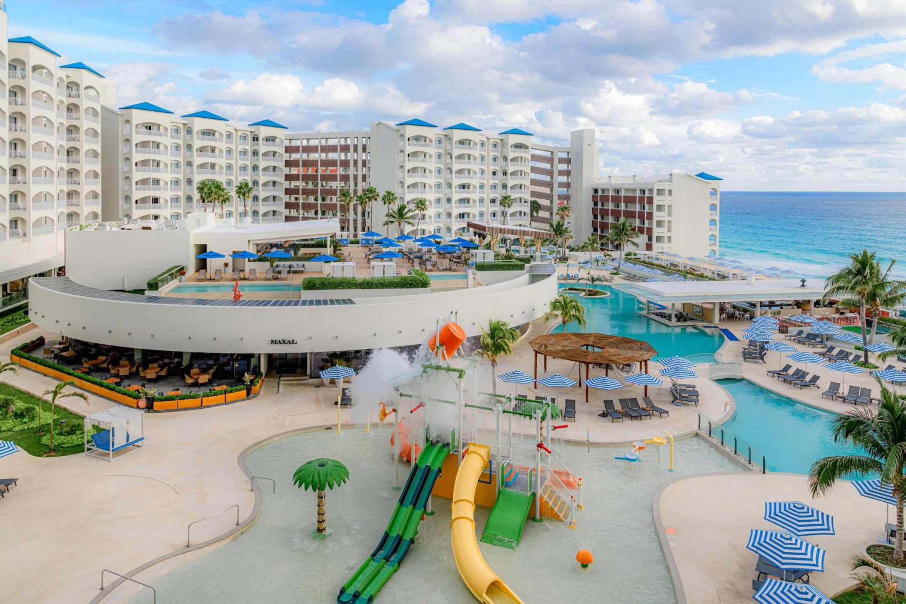 Aqua park in Hilton Cancun Mar Caribe All-Inclusive Resort
