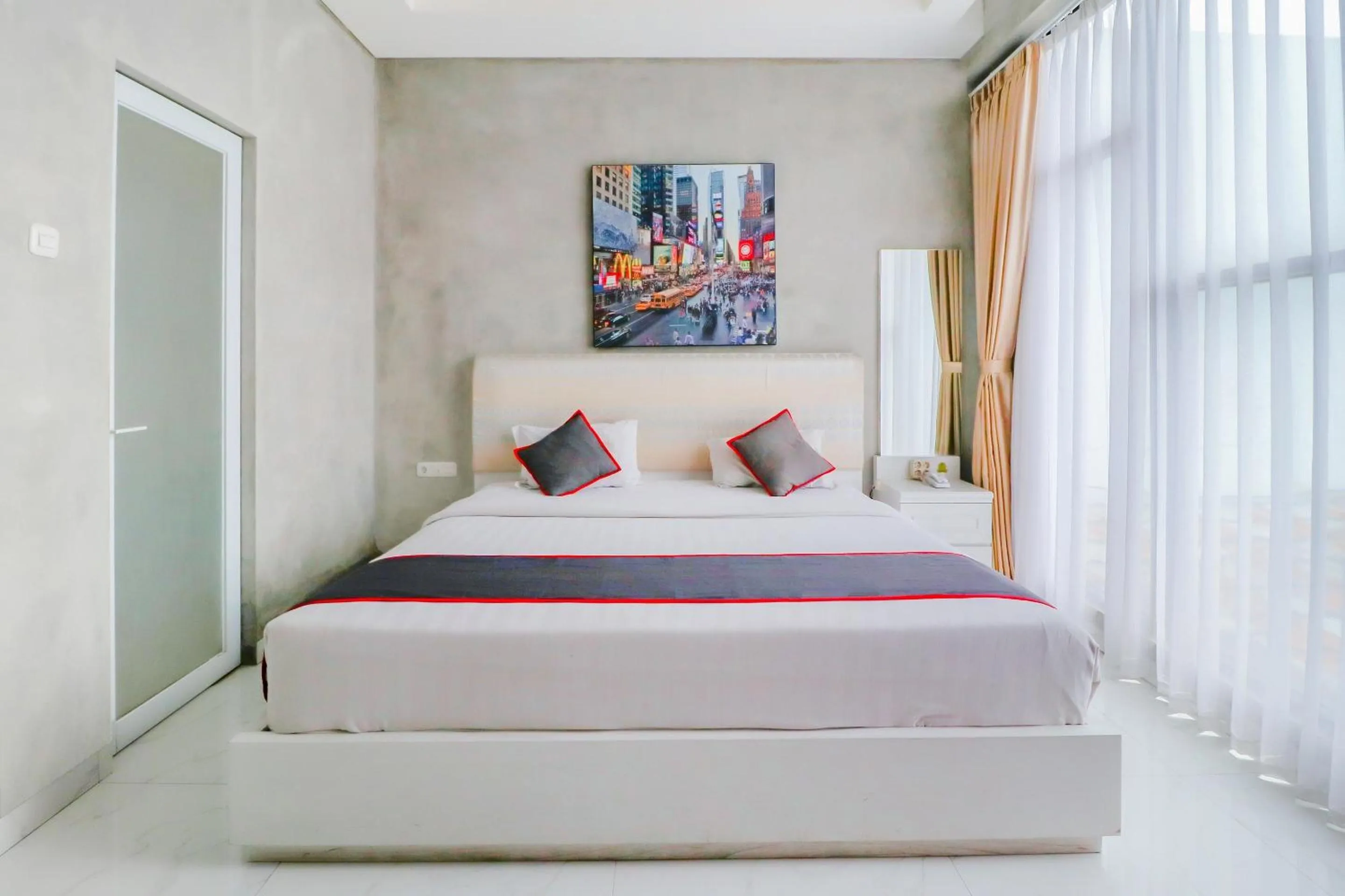 Bedroom in Super OYO Collection O 31 The Batik Bed And Coffee Bandung