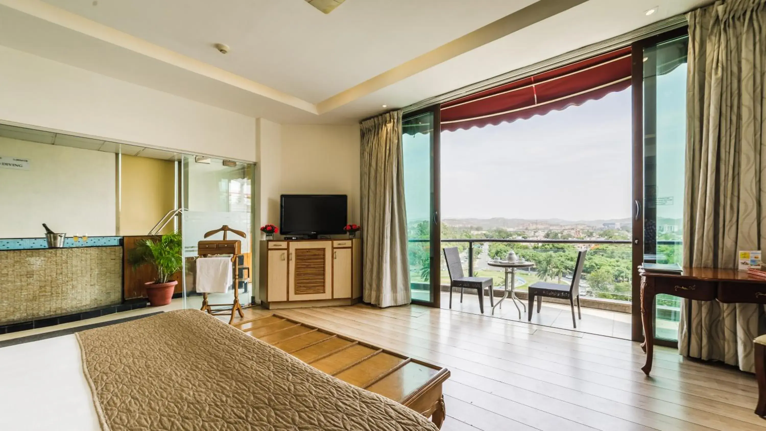 Pool Suite with indoor Plunge Pool, Balcony with Mountain View - single occupancy in Welcomhotel by ITC Hotels, Bella Vista, Panchkula - Chandigarh Pool Suite with indoor Plunge Pool, Balcony with Mountain View - single occupancy in Welcomhotel by ITC Hotels, Bella Vista, Panchkula - Chandigarh