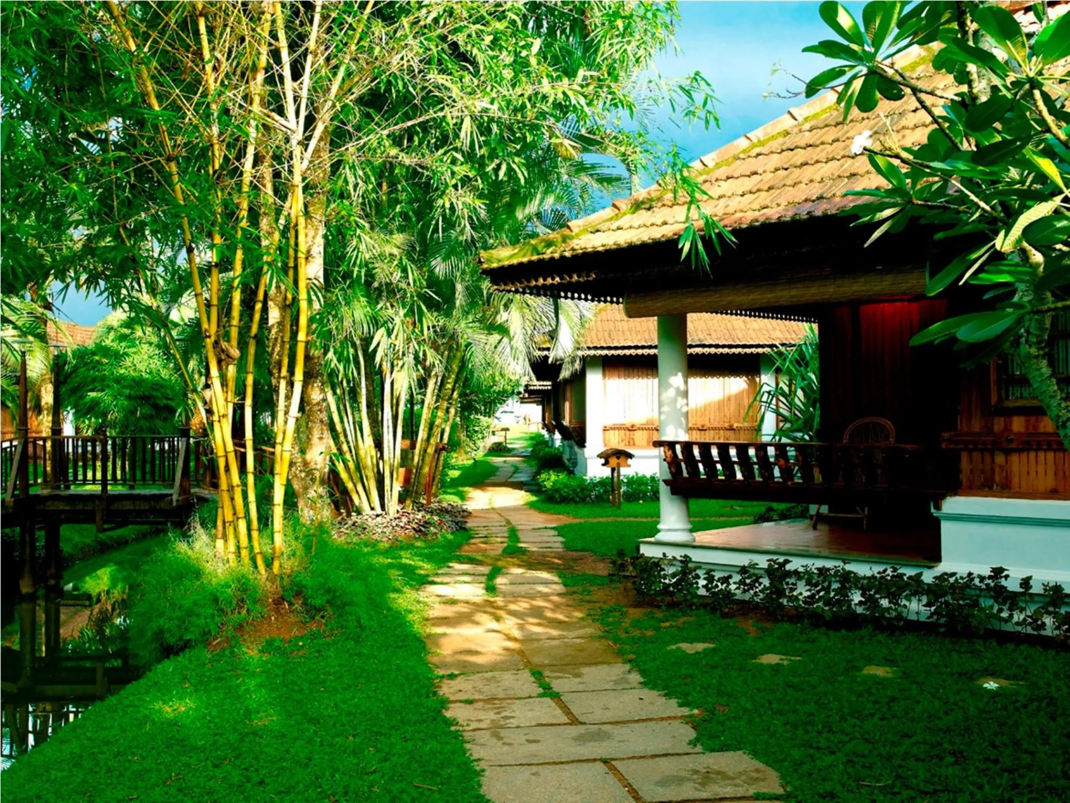Area and facilities in Kumarakom Lake Resort