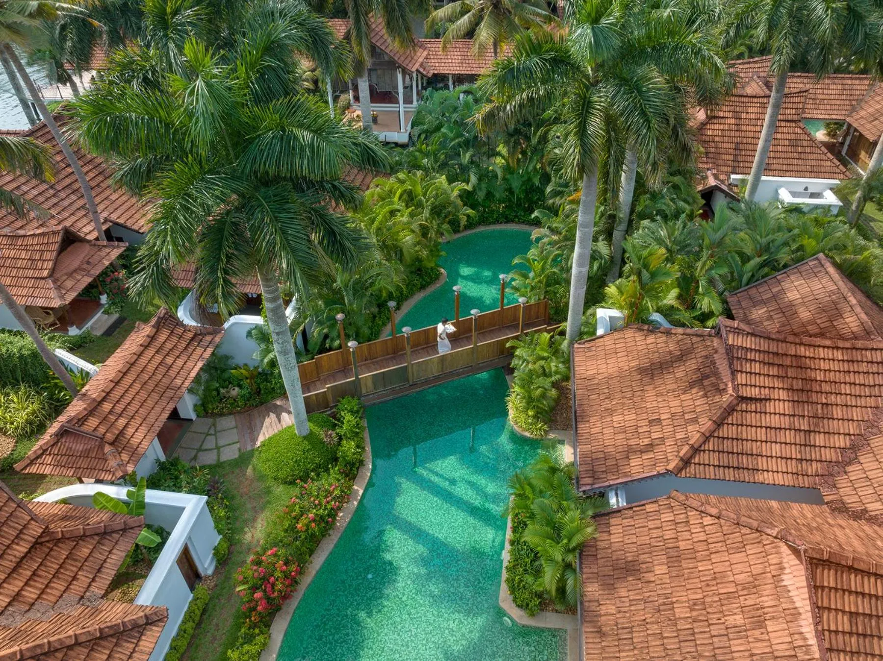 Swimming pool in Kumarakom Lake Resort