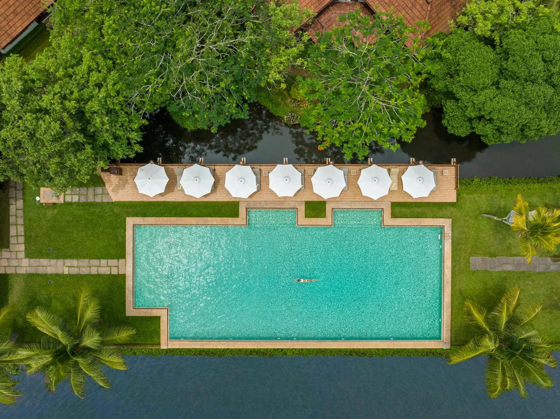 Swimming pool in Kumarakom Lake Resort