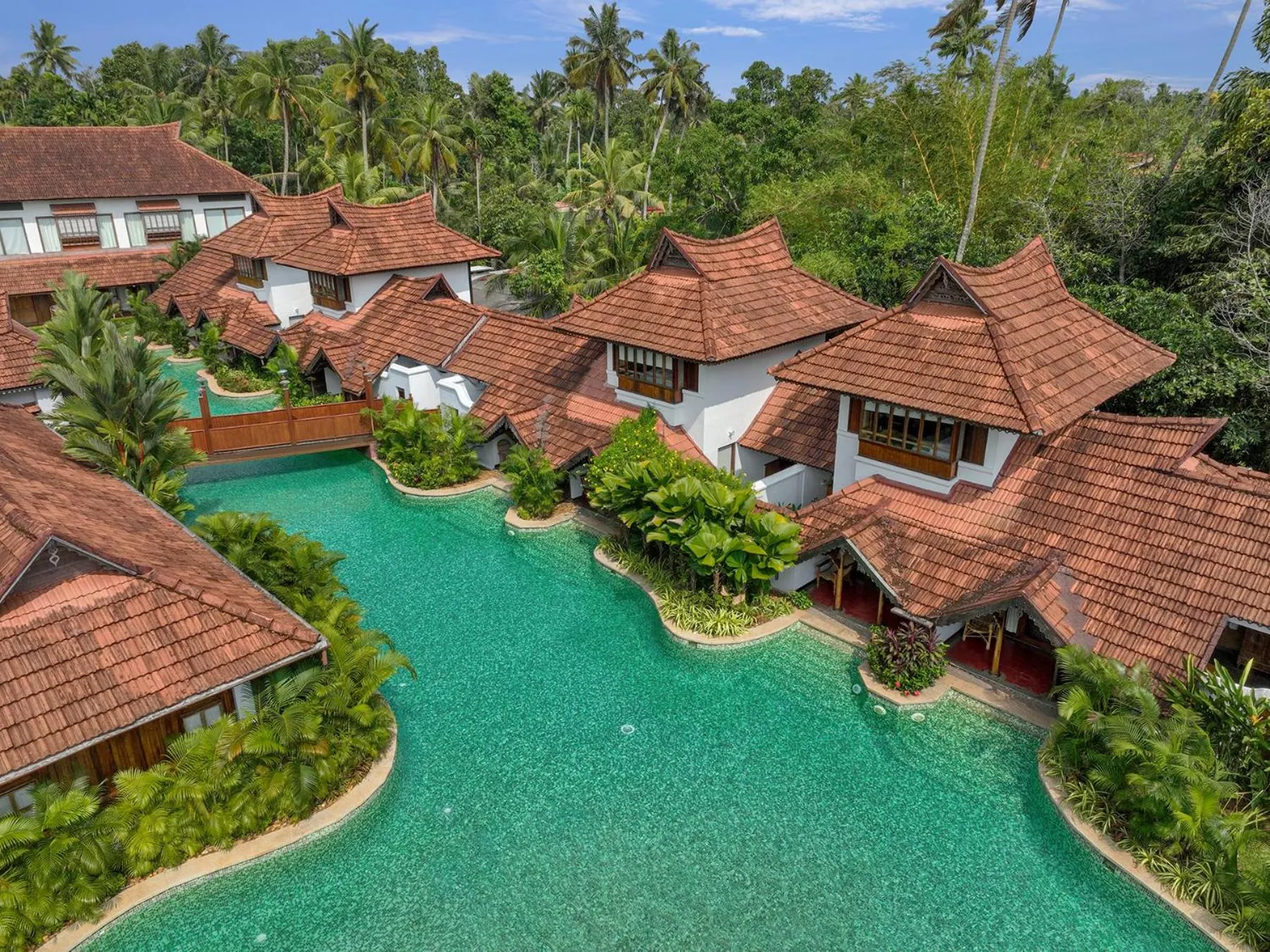 Swimming pool in Kumarakom Lake Resort