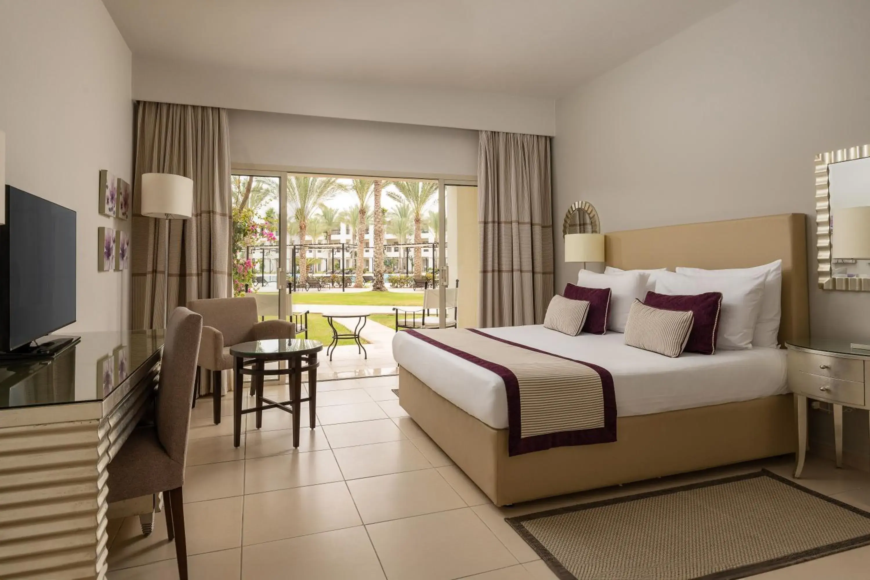 Family, Queen or Twin Bed, Pool View, Ground Floor in JAZ Elite Crystal, Almaza Bay Family, Queen or Twin Bed, Pool View, Ground Floor in JAZ Elite Crystal, Almaza Bay