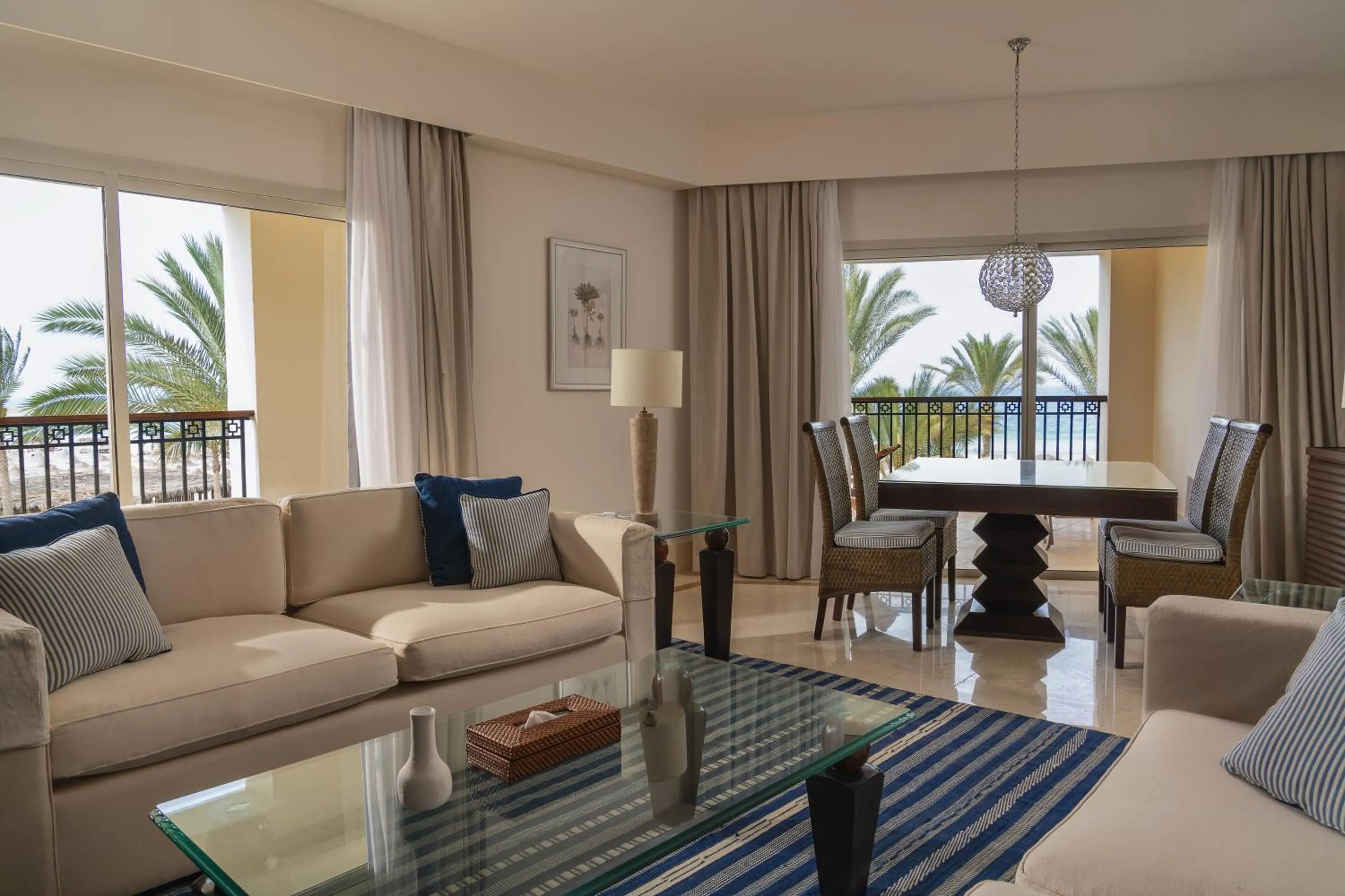 Living room in JAZ Elite Crystal, Almaza Bay