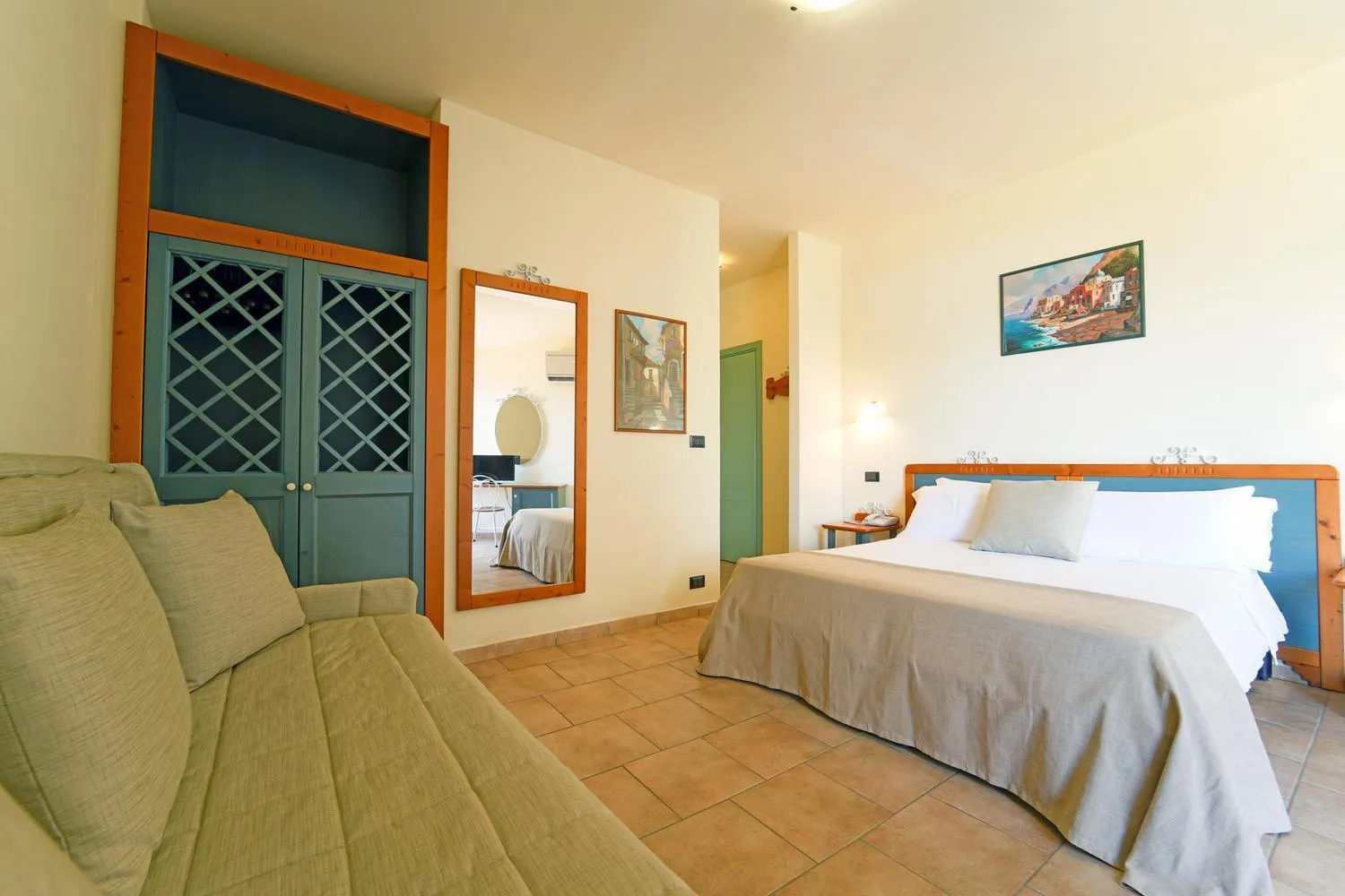 Bedroom, Bed in Futura Club Itaca Nausicaa