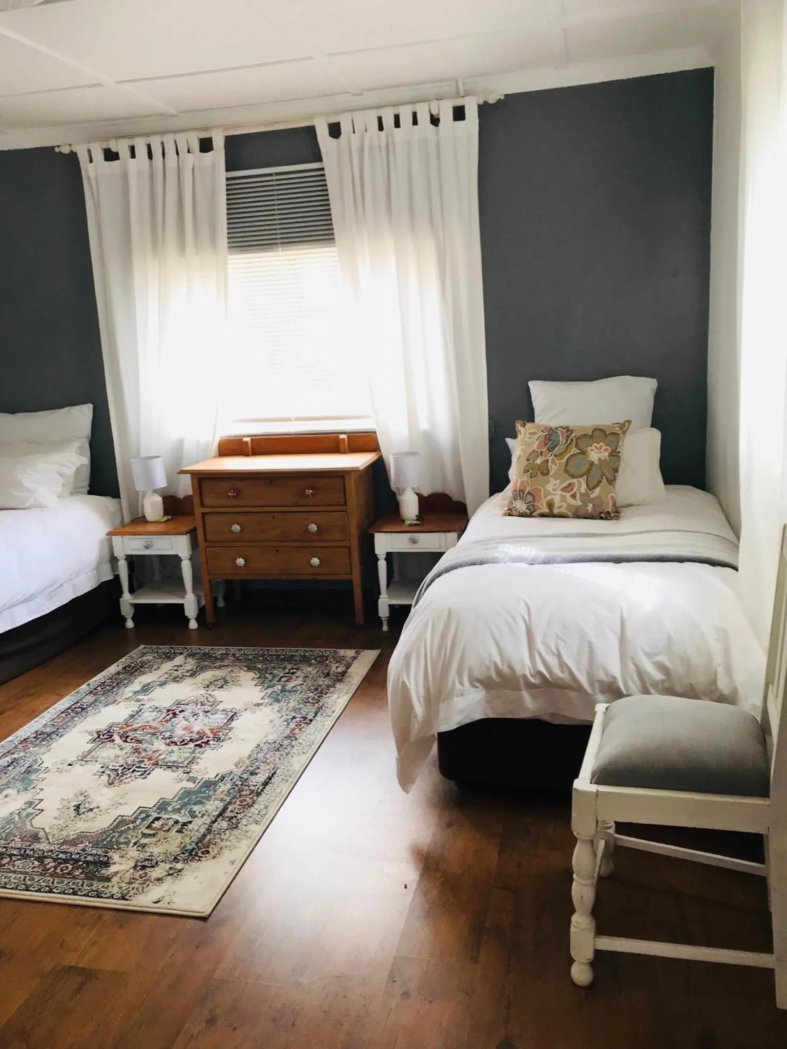 Bed in Makoadi Farms Guesthouse