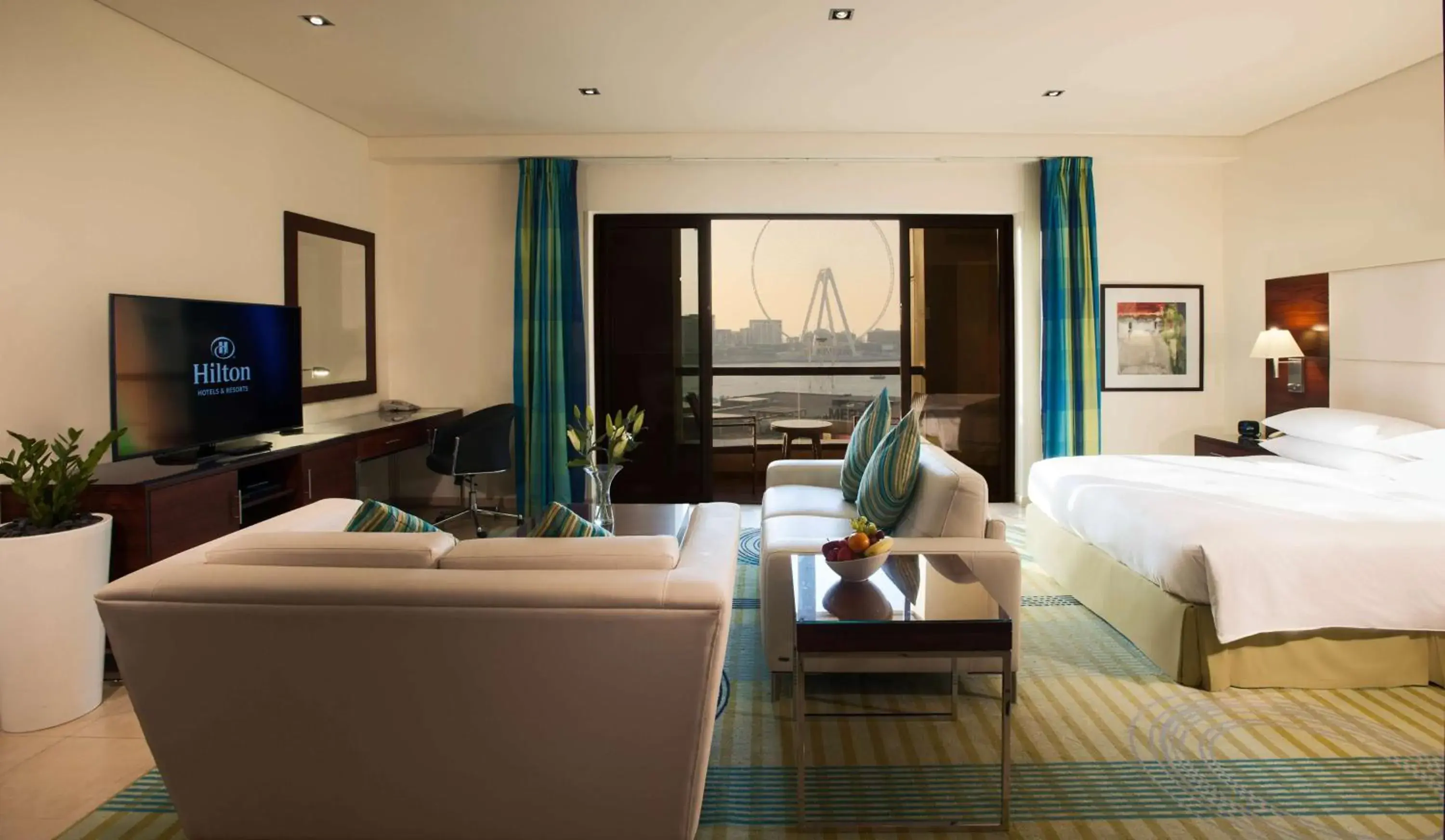 Junior King Suite with Balcony and Sea View in Hilton Dubai The Walk Junior King Suite with Balcony and Sea View in Hilton Dubai The Walk