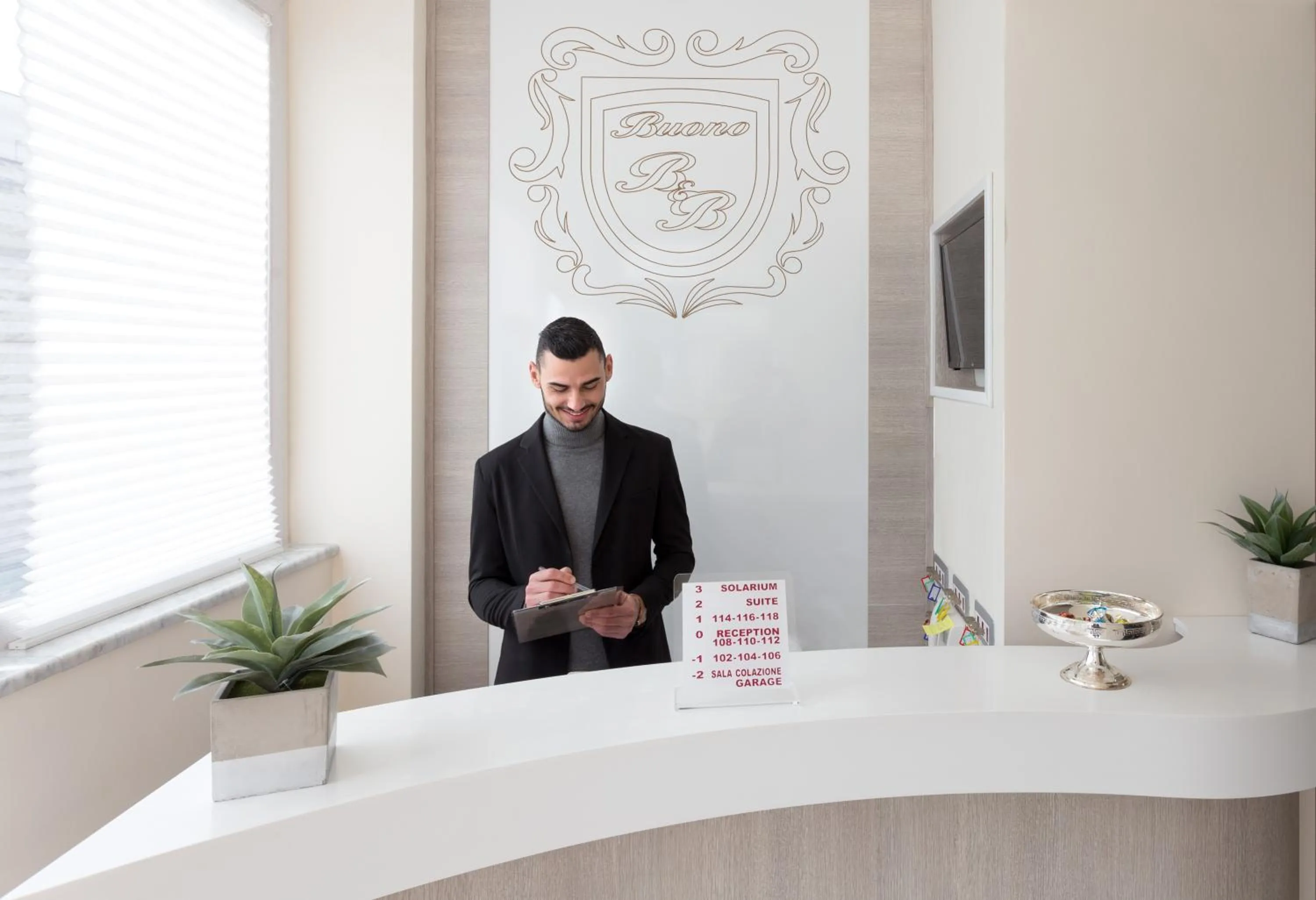 Lobby or reception in Buono B&B