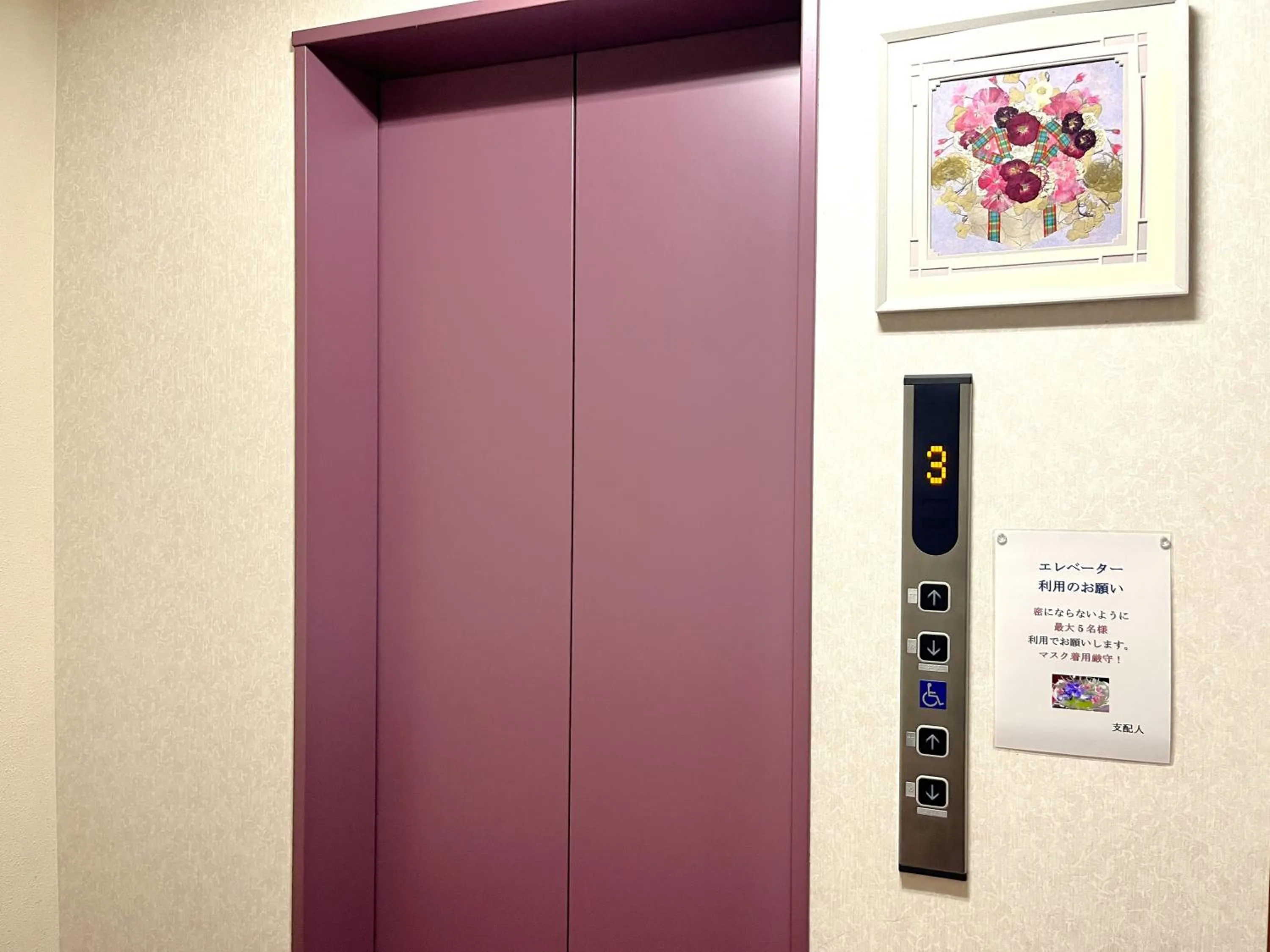 elevator in Hotel Sunny Valley