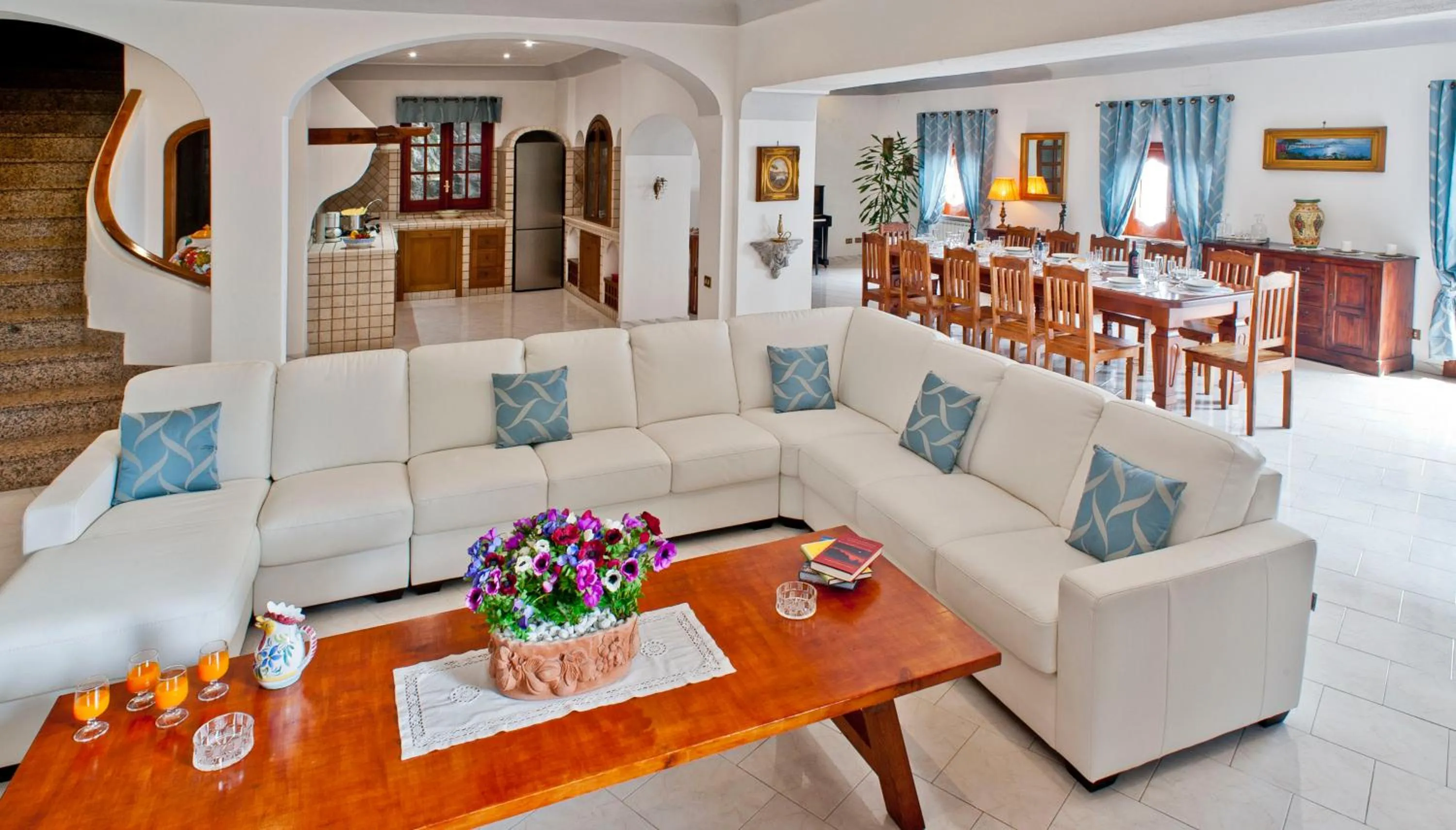 Living room in Villa La Roccia - Arienzo