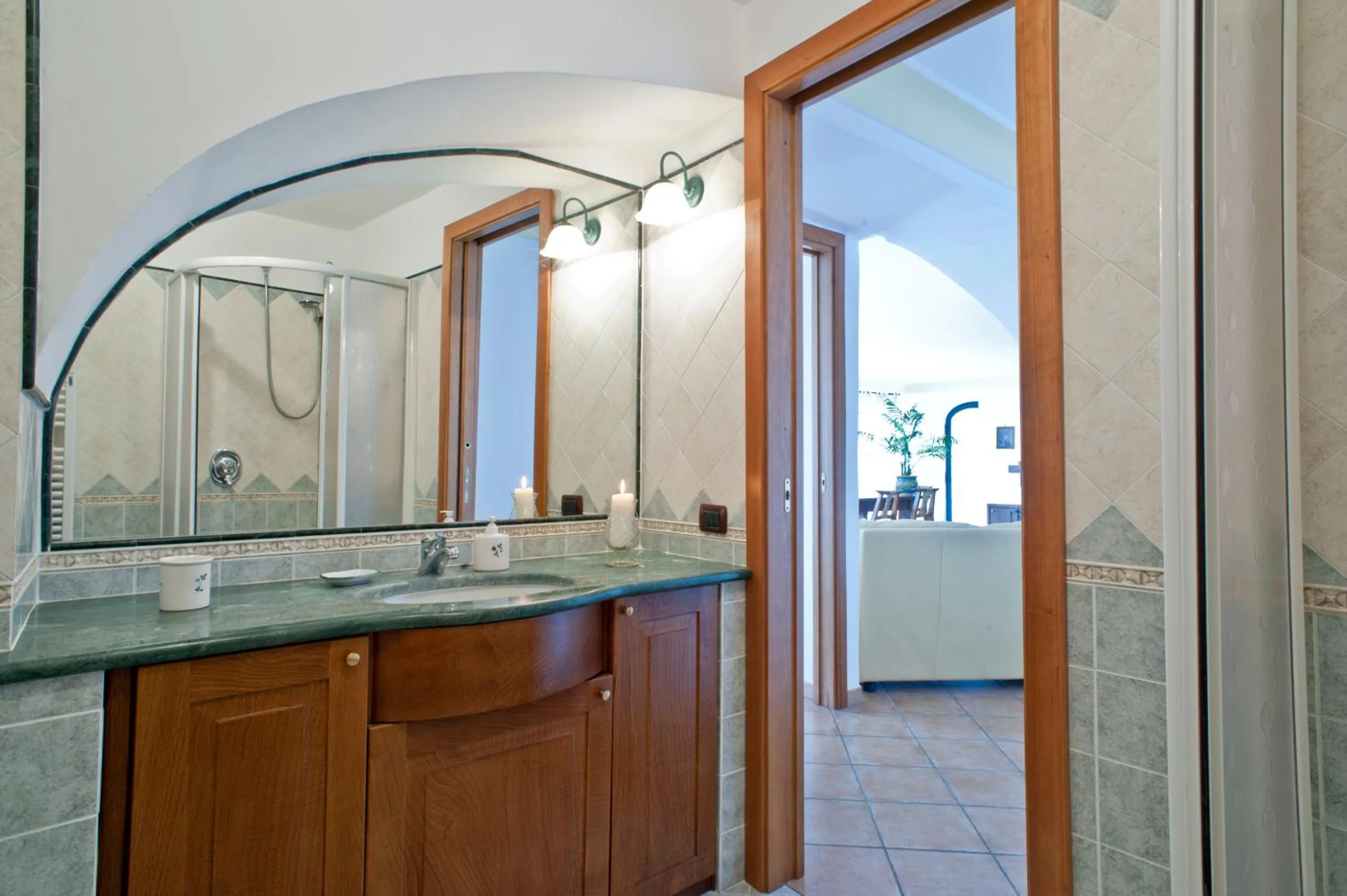 Bathroom in Villa La Roccia - Arienzo