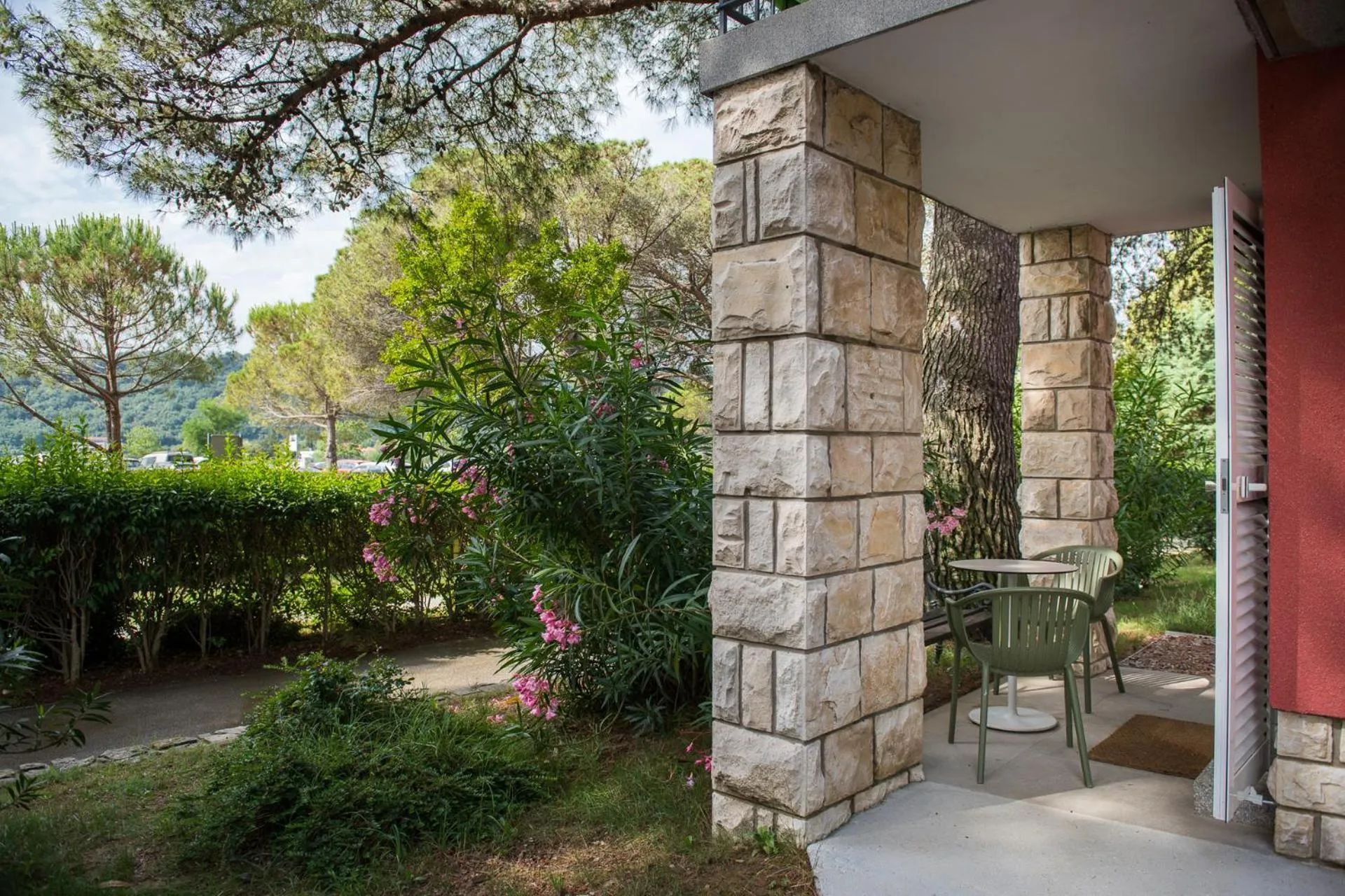 Balcony/Terrace in Holiday Park Vile - Terme Krka