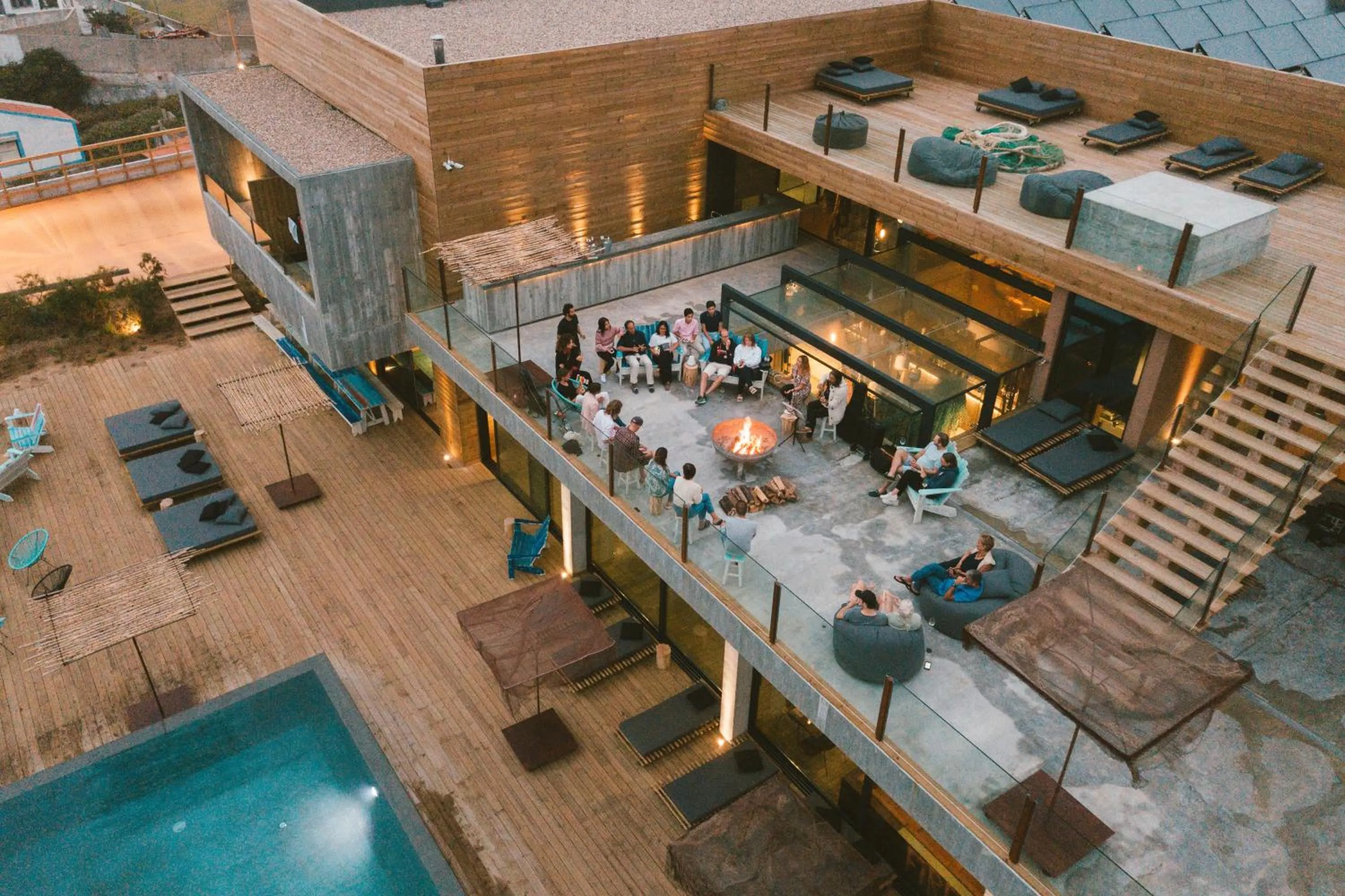 Property building in Noah Surf House Portugal