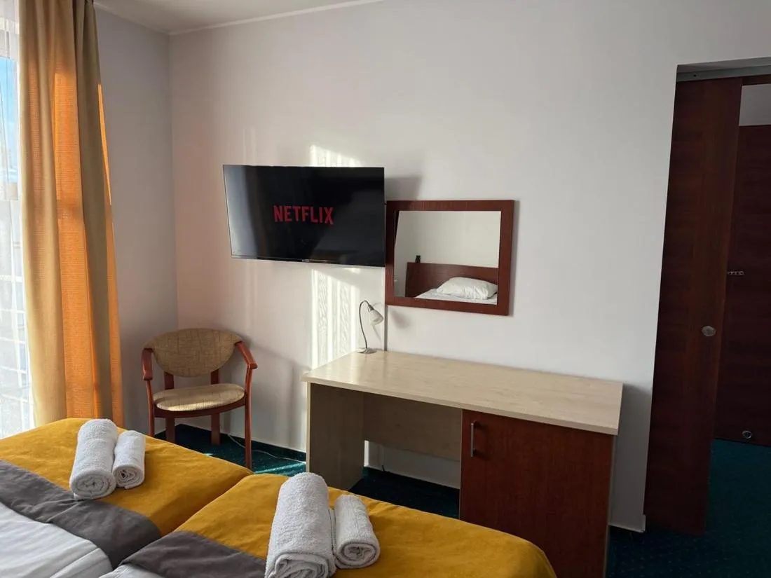 Bed in Hotel Aleksander