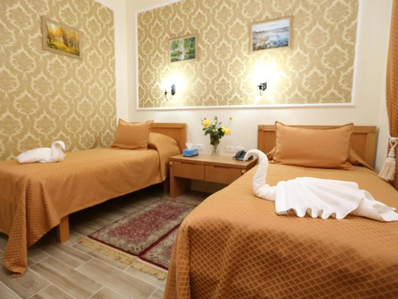 Bed in Sergei Palace Hotel