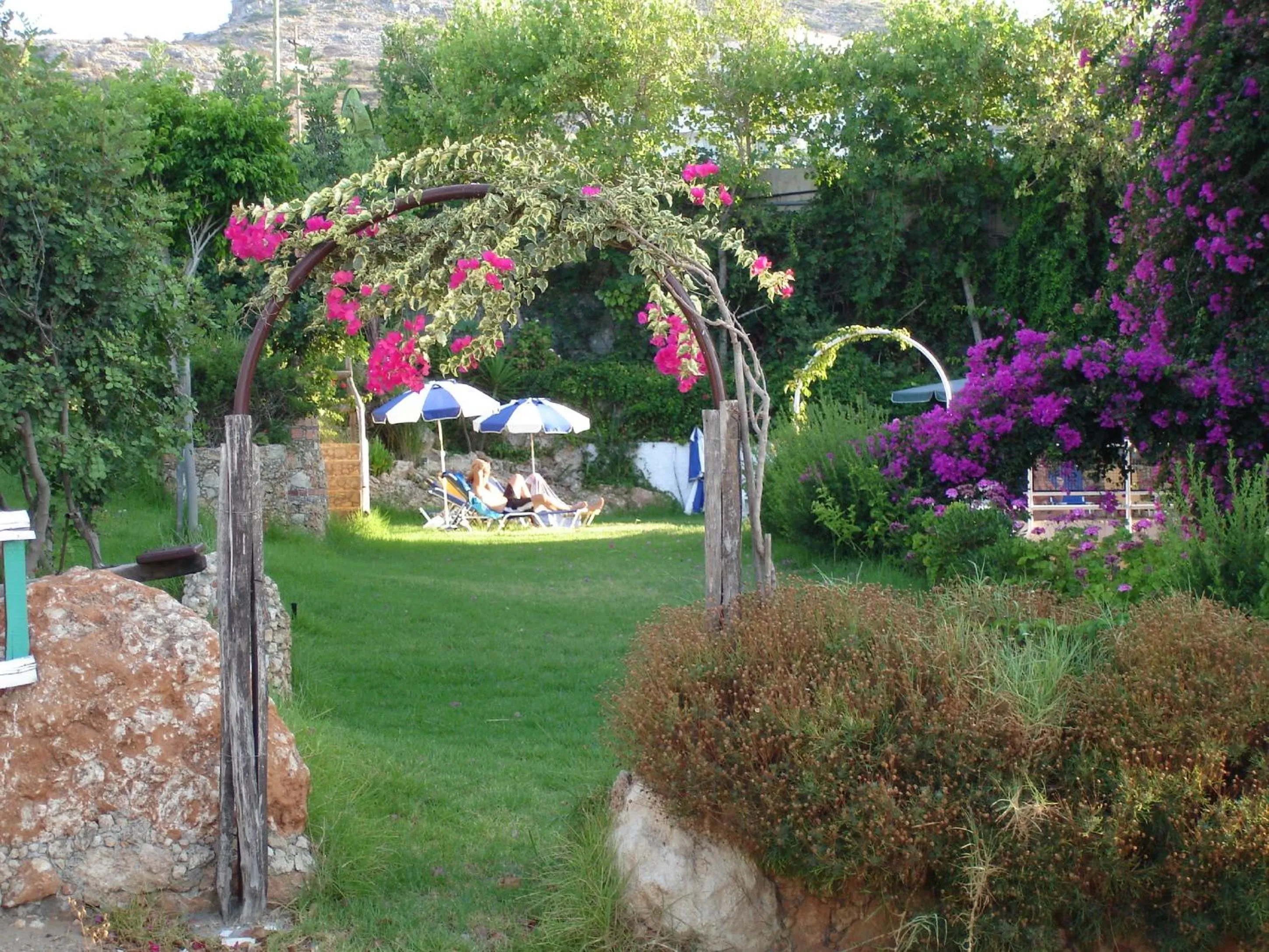 Garden in Iliostasi Beach Apartments