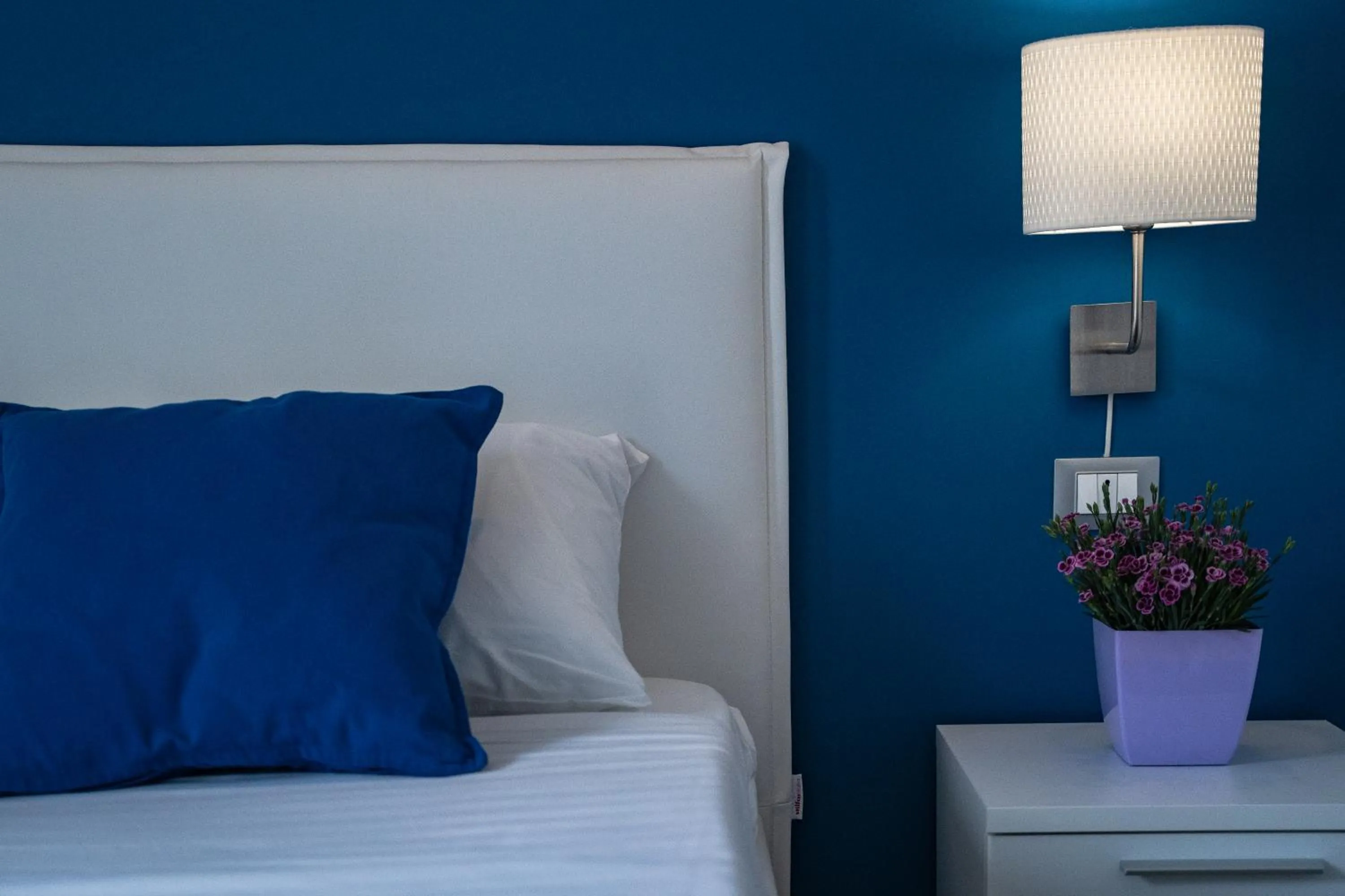 Decorative detail, Bed in Le Due Sicilie B&B