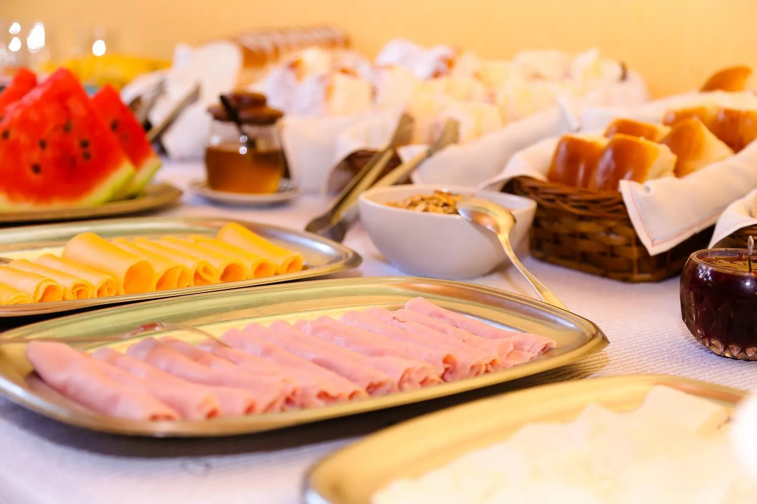 Continental breakfast in Pousada Vale Verde