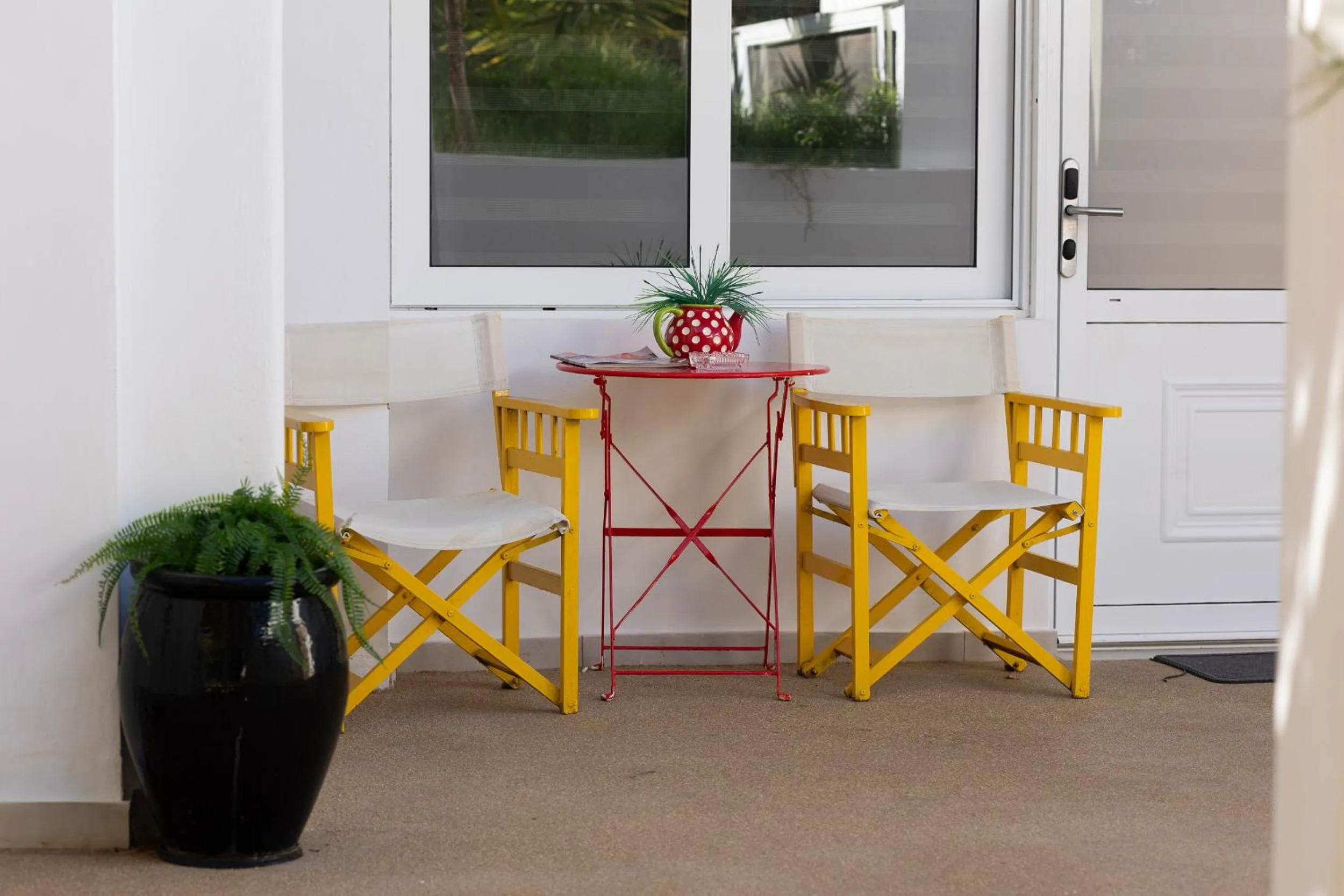 Patio in Oasis Beach Hotel