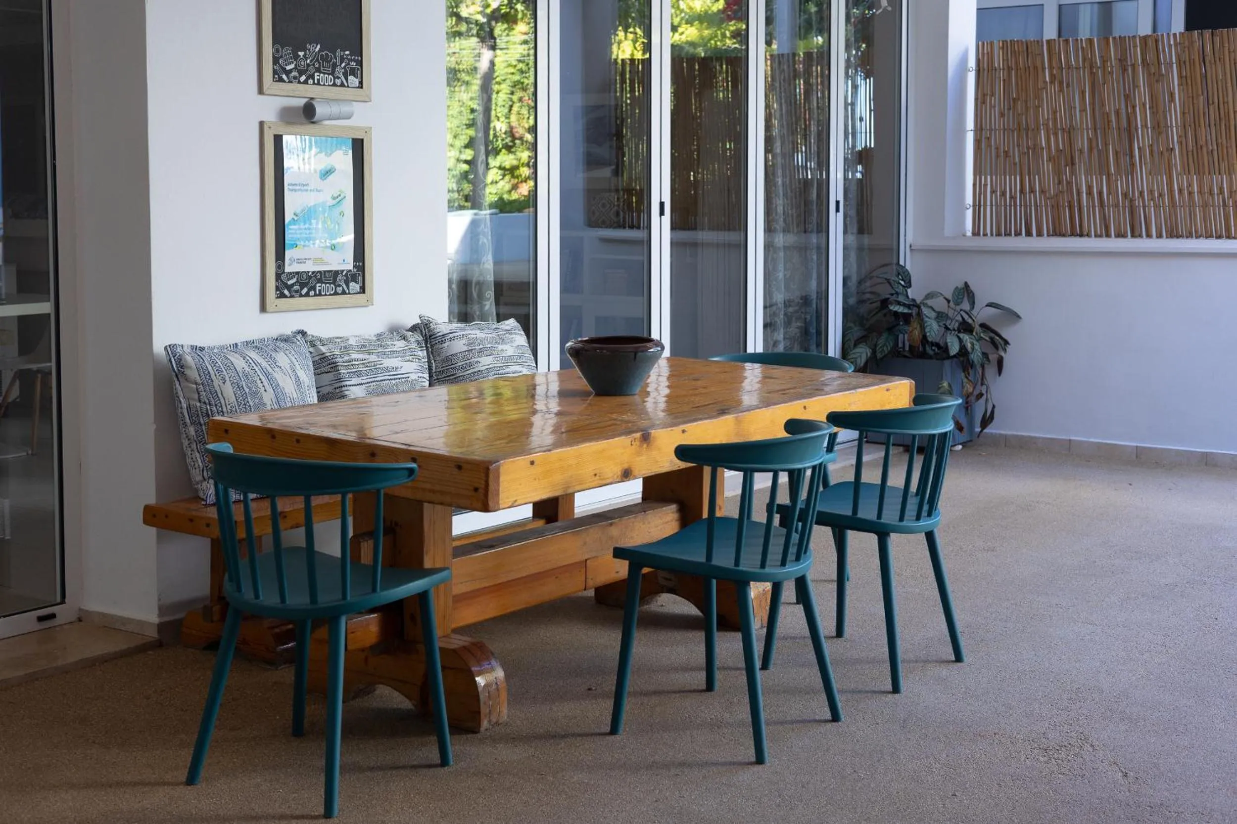 Patio in Oasis Beach Hotel