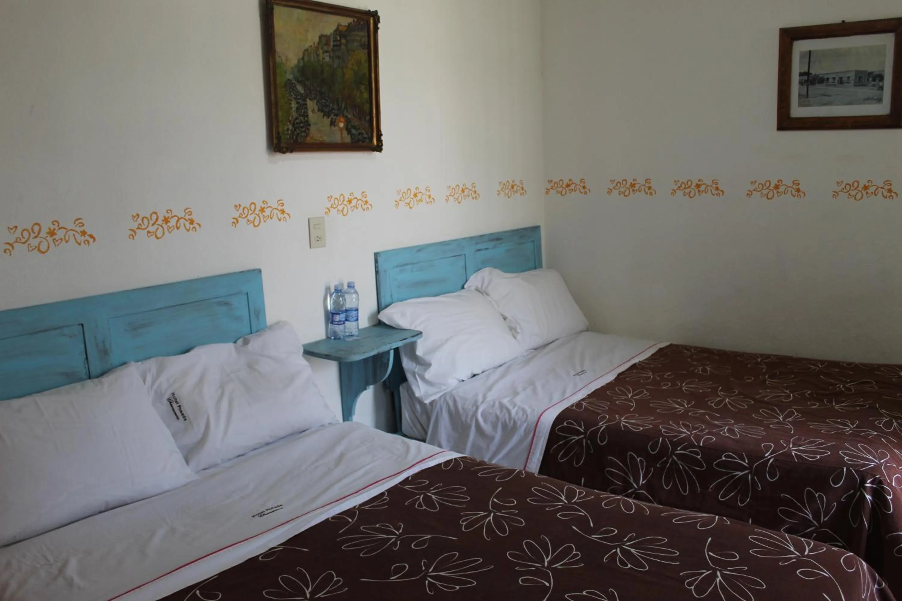 Bed in Hotel Posada Chamacuero