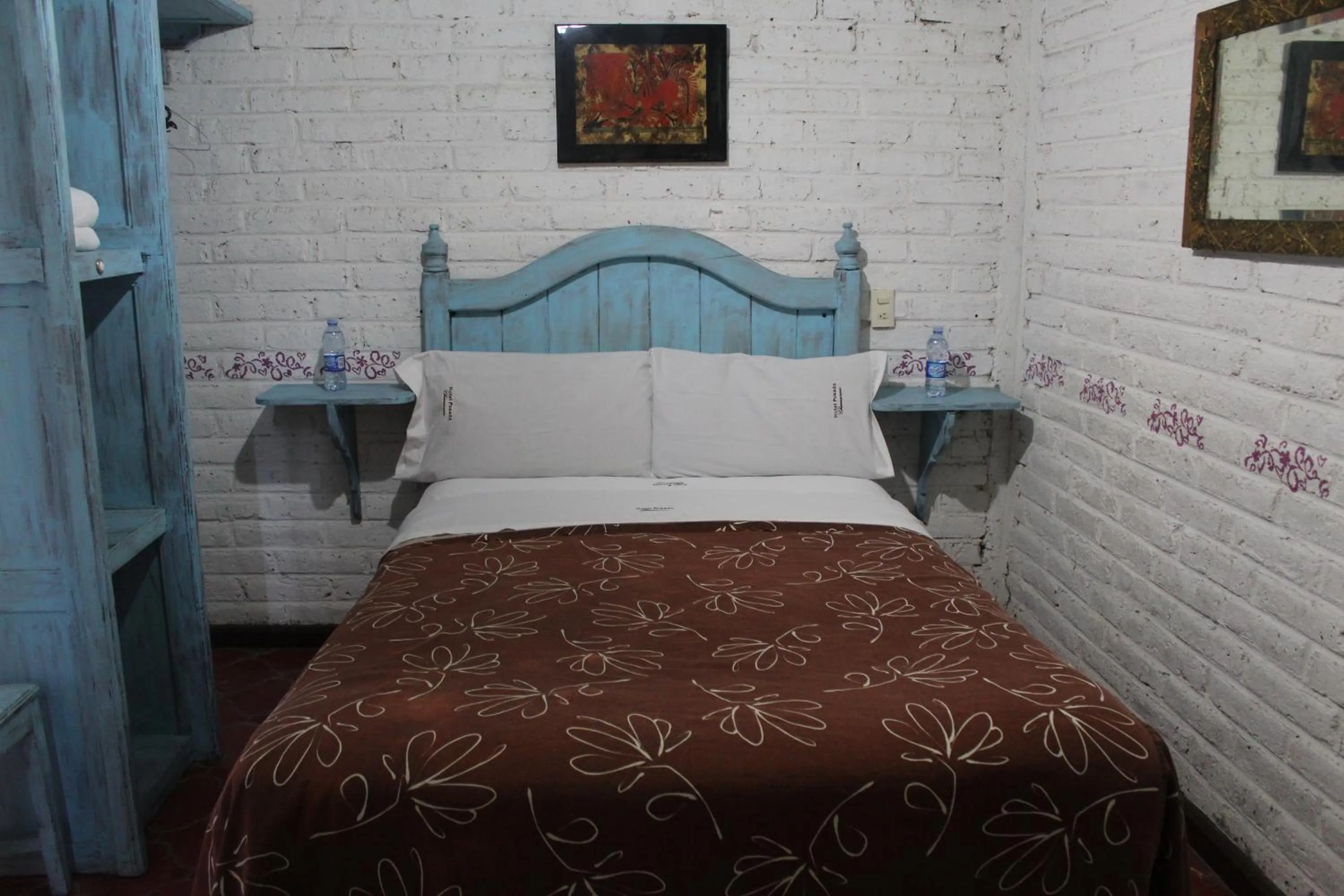 Bed in Hotel Posada Chamacuero
