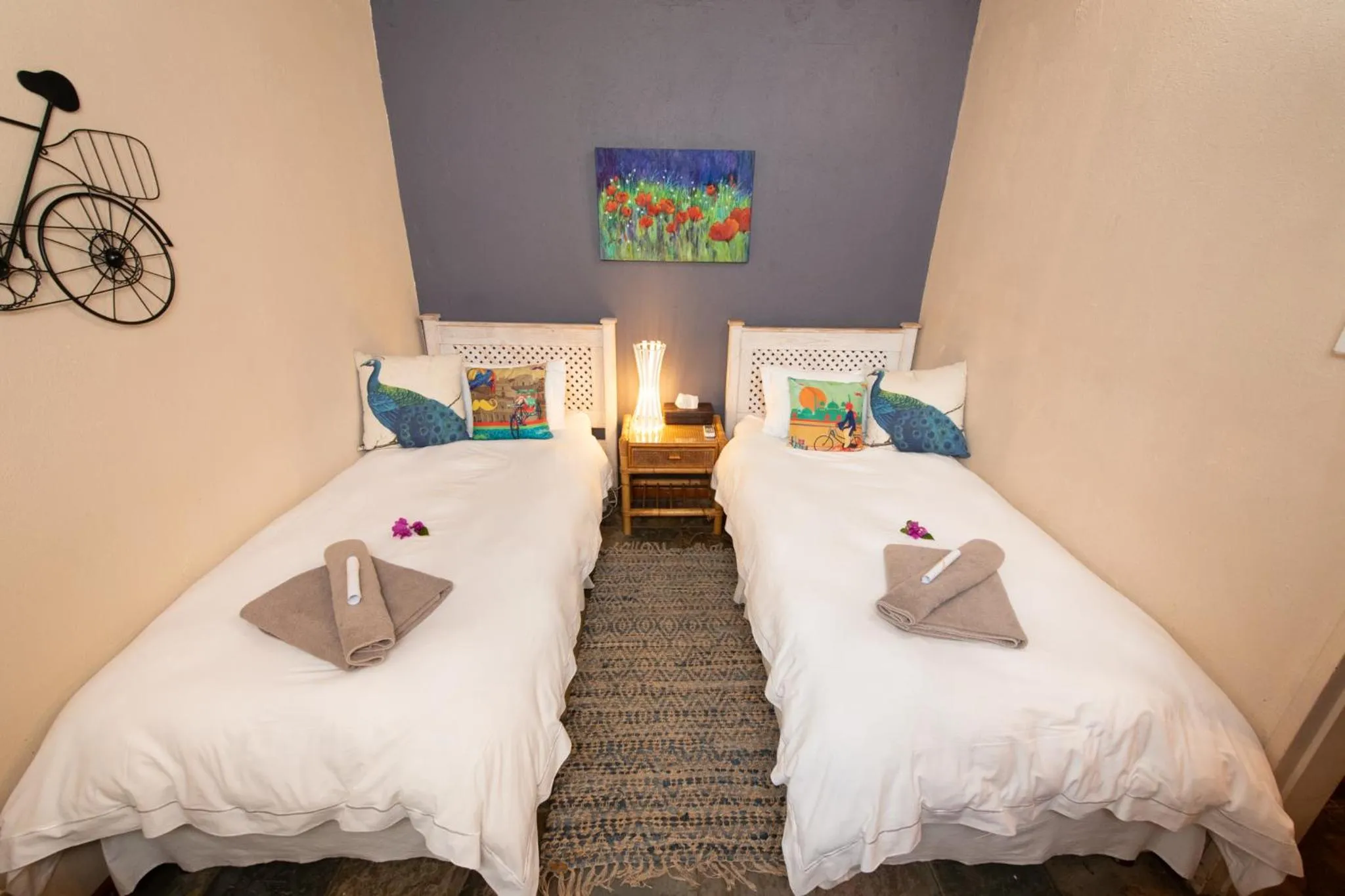 Bed in Blyde River Wilderness Lodge