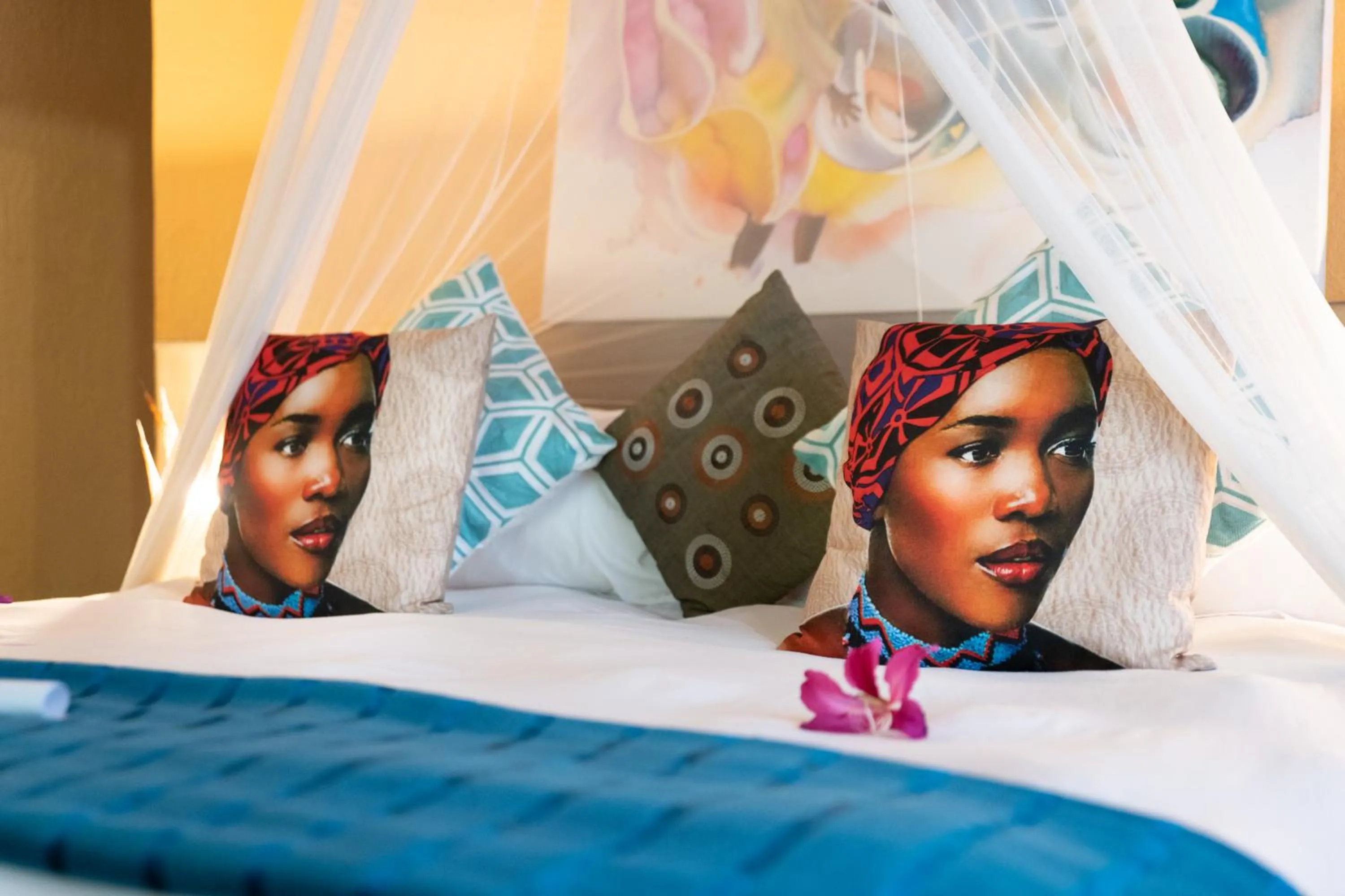 Bed in Blyde River Wilderness Lodge