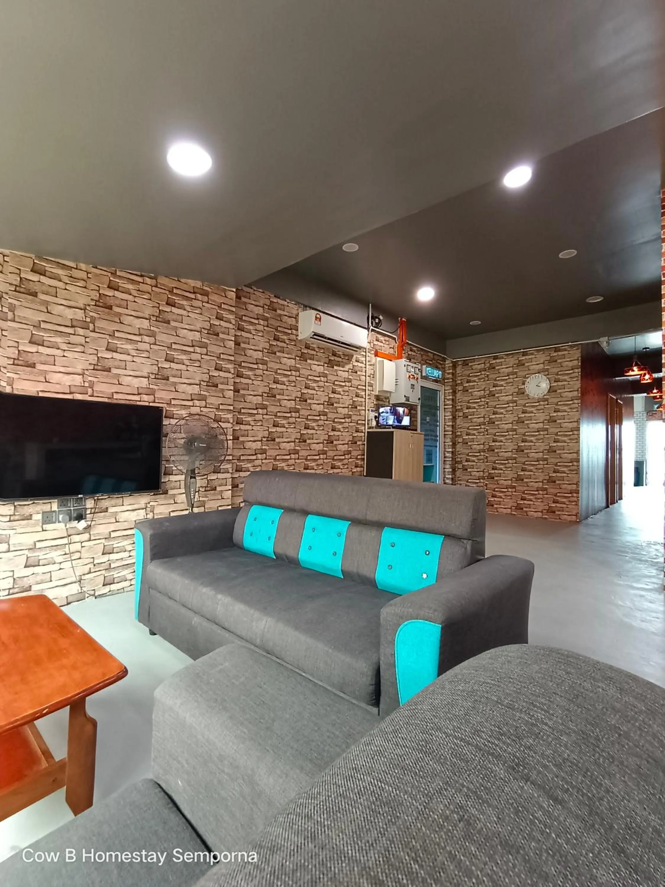 Seating area in Cow B Homestay Semporna