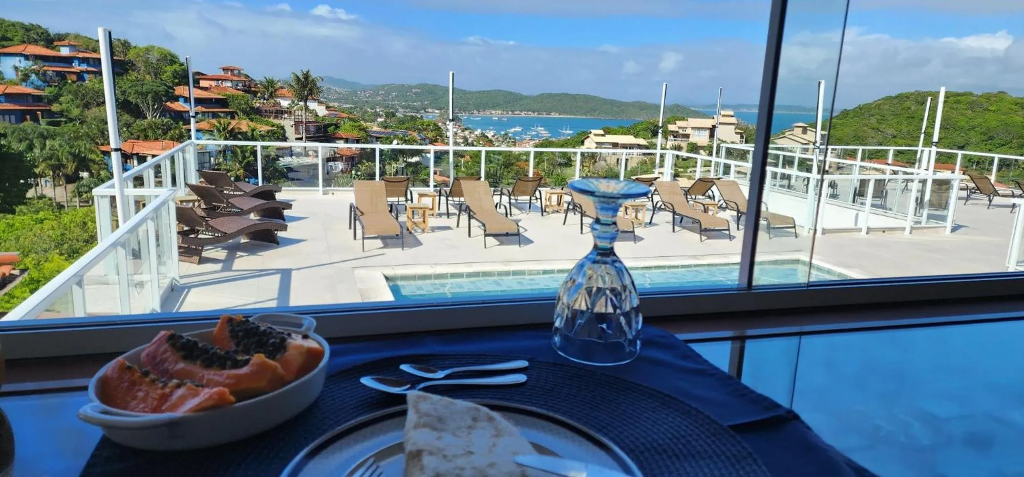 Patio in Pousada Santorini