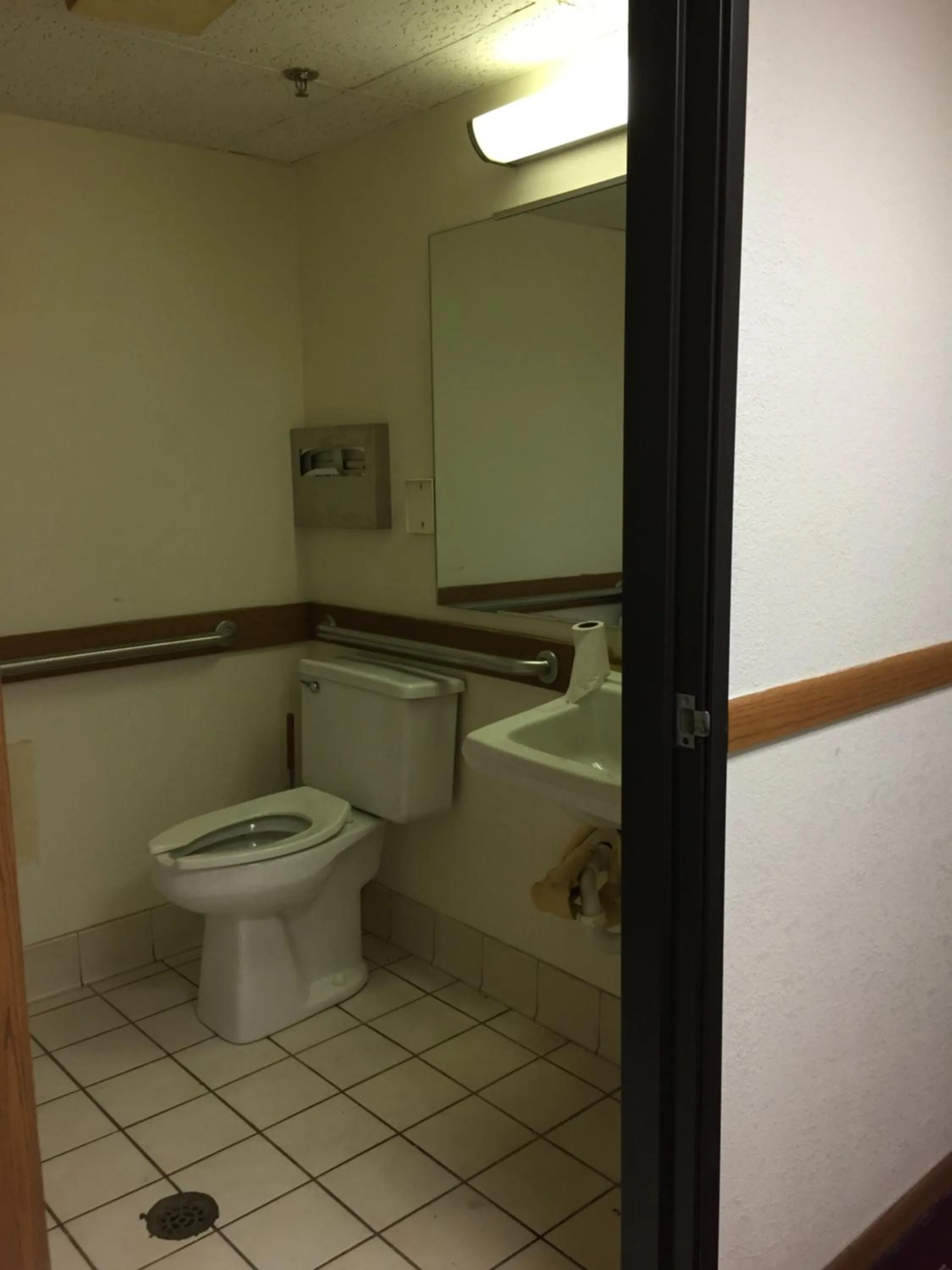 Toilet in Americas Best Value Inn Champaign