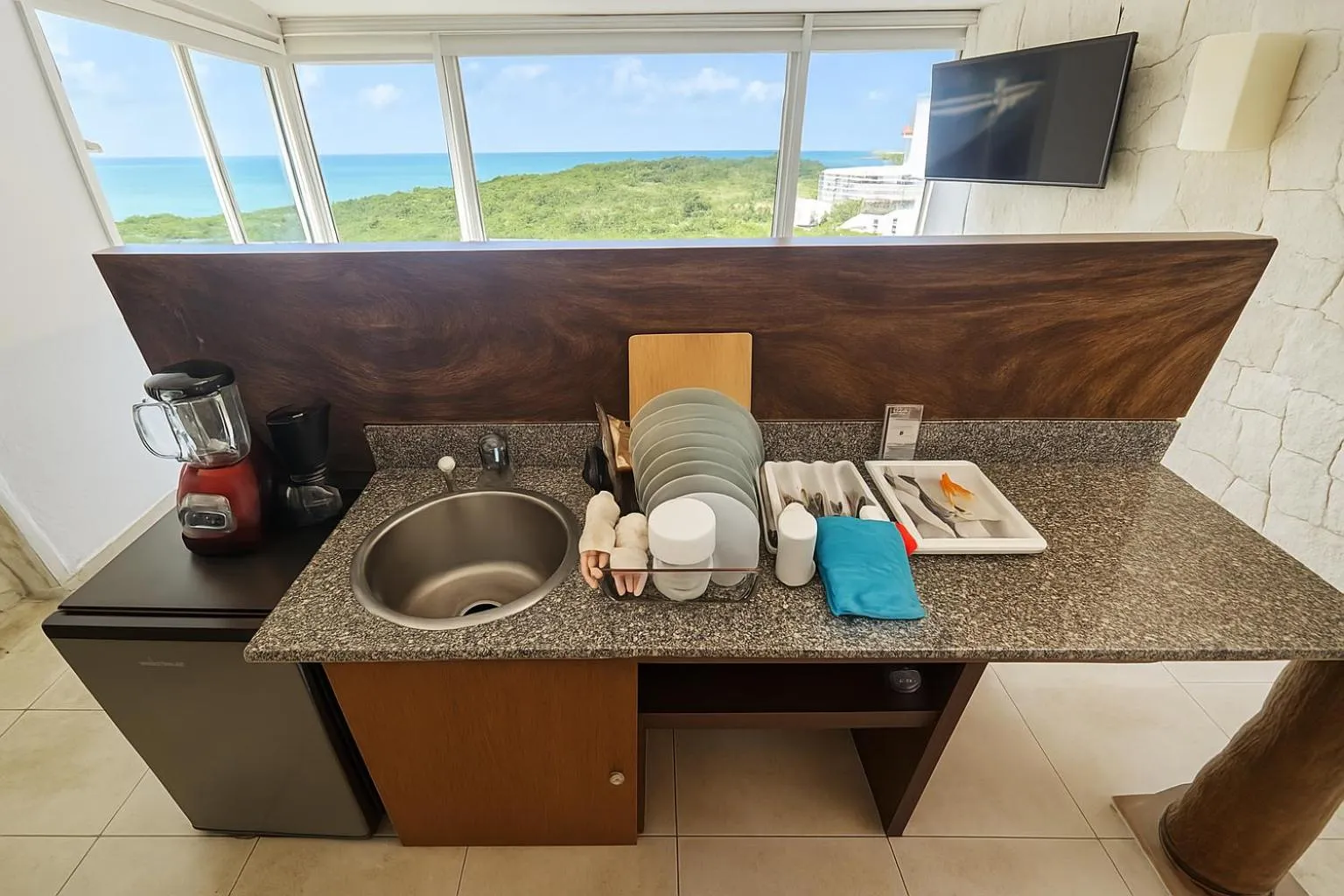 Kitchen or kitchenette in Beach Front Condos in Hotel Zone