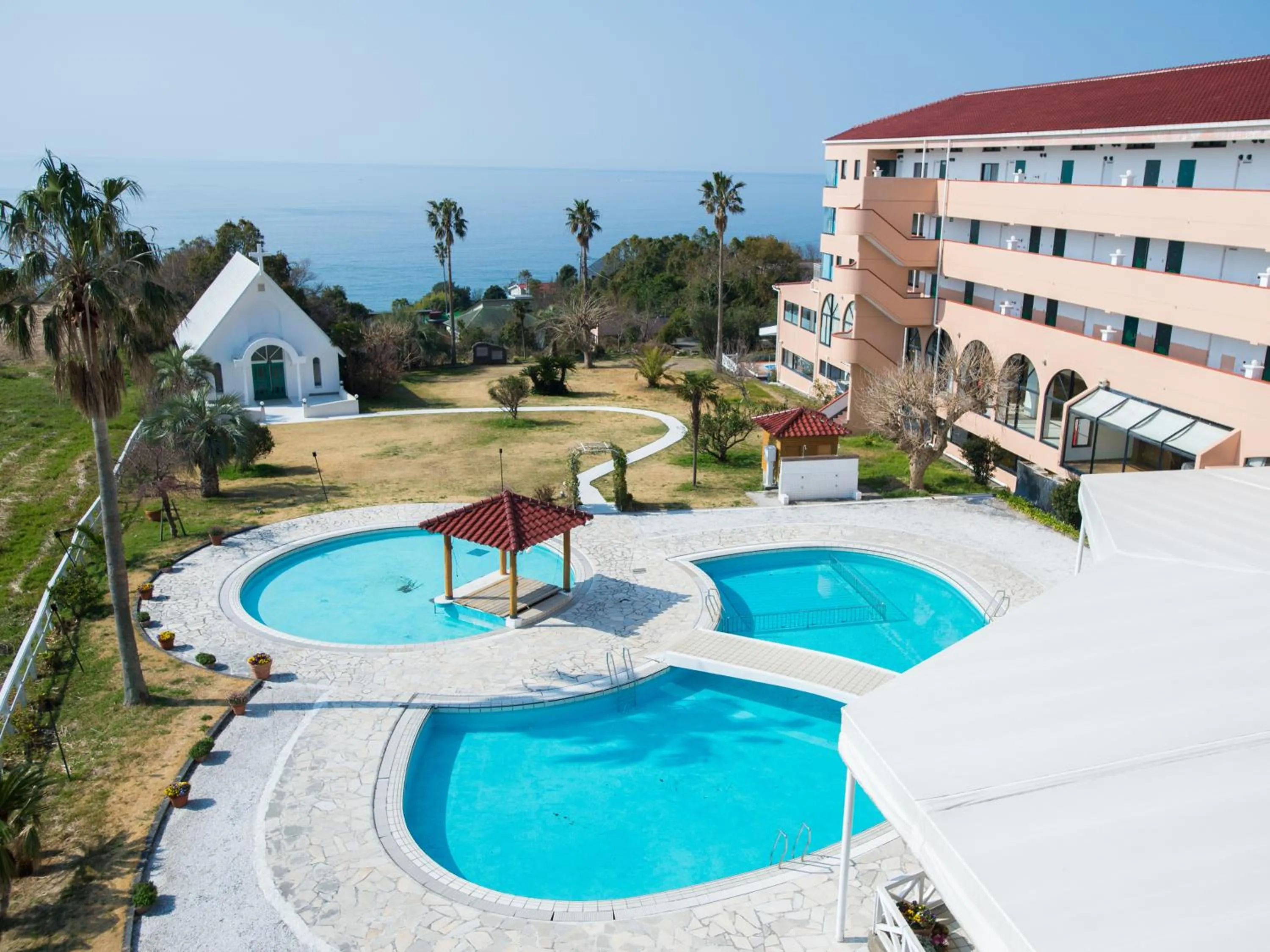 Swimming pool in Resort Hotel Umibe no Kajuen