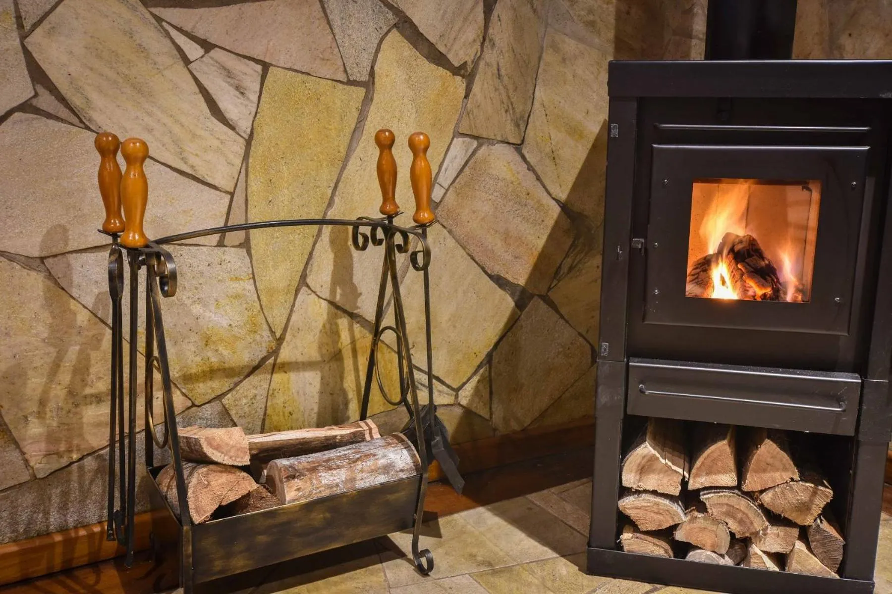 Seating area in Pousada Borô