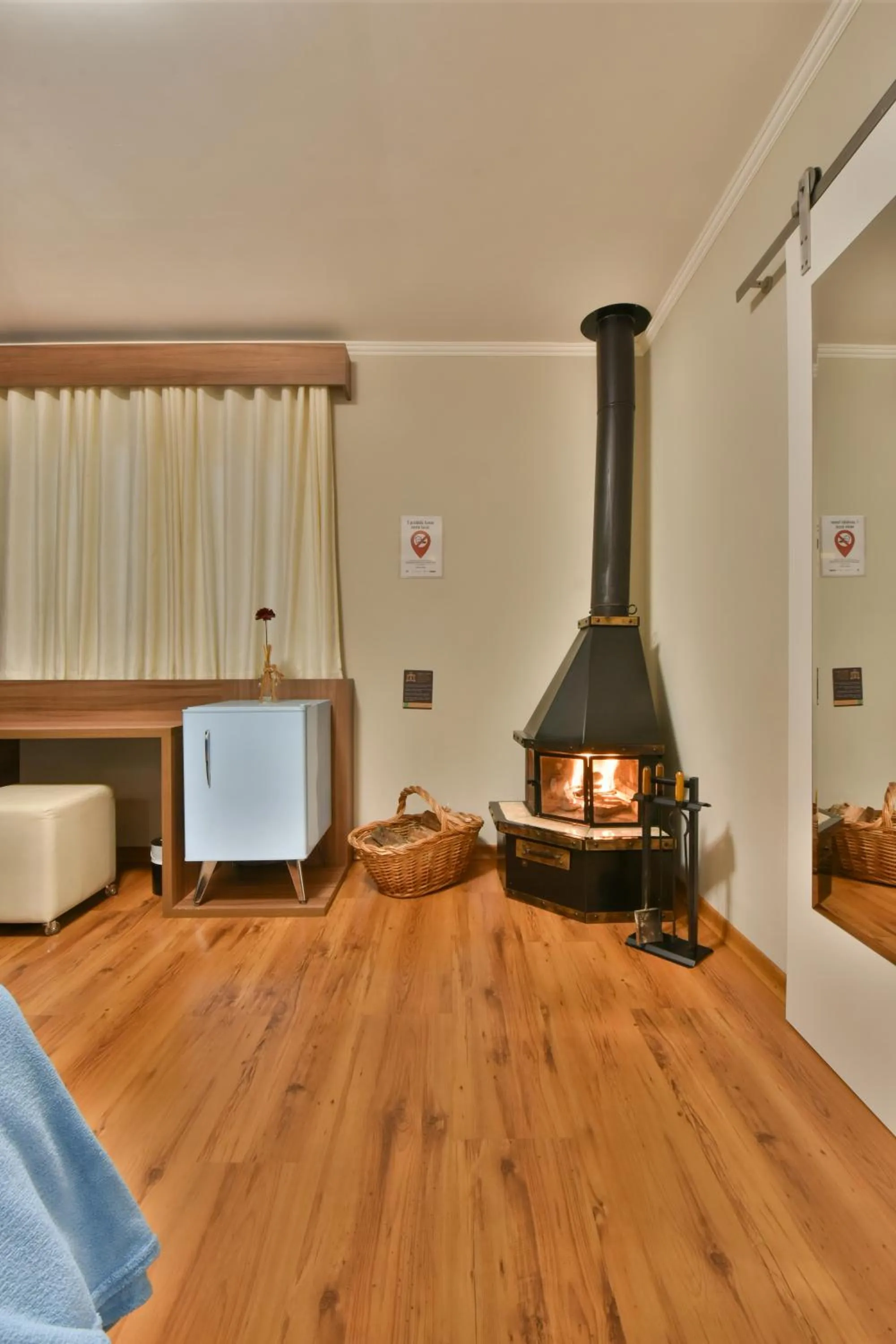 fireplace in Pousada Borô