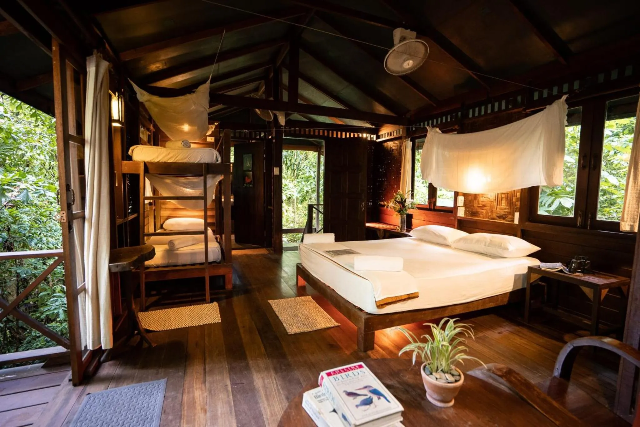 Bedroom, Bed in Our Jungle House