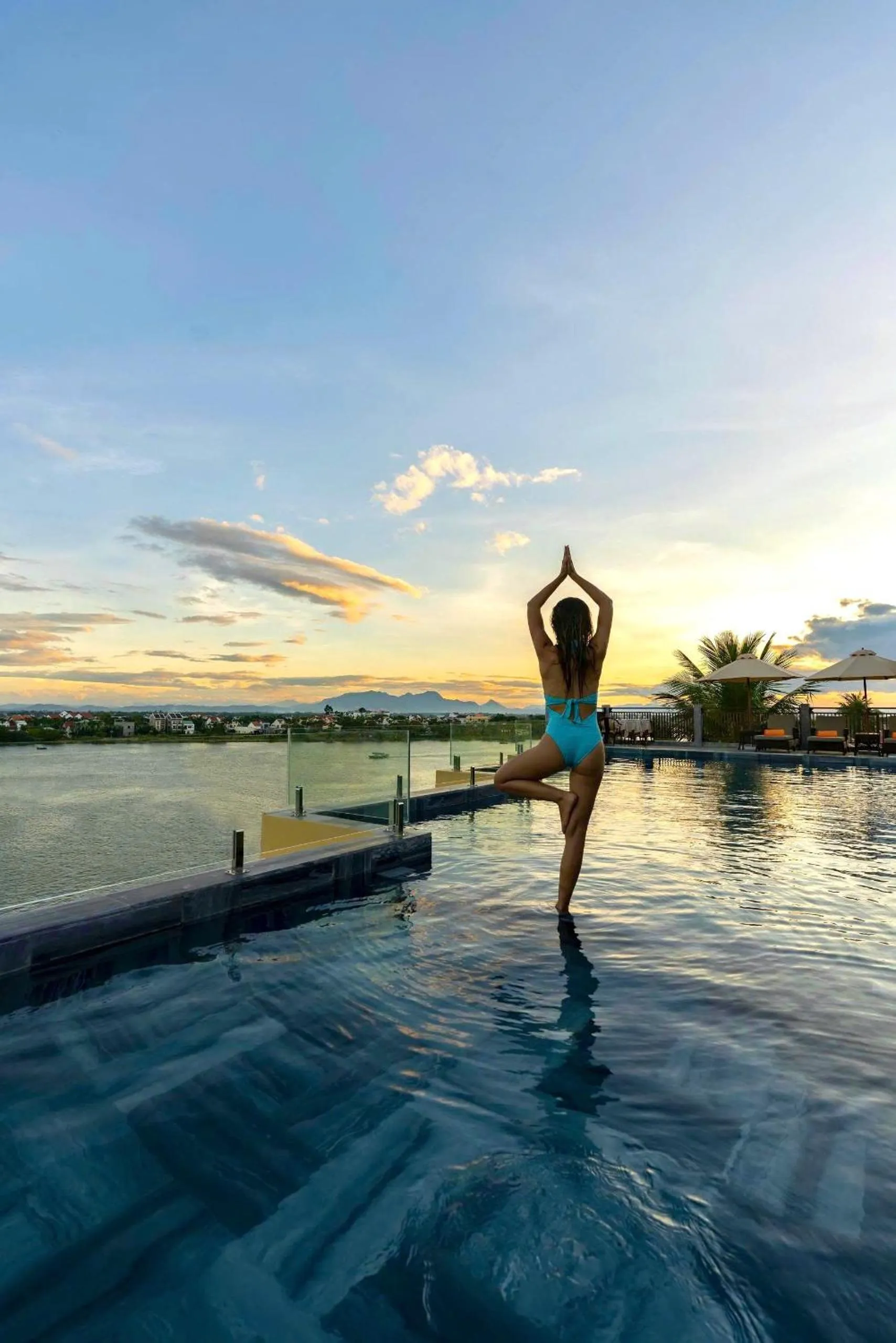 Swimming pool in Little Riverside Hoi An . A Luxury Hotel & Spa