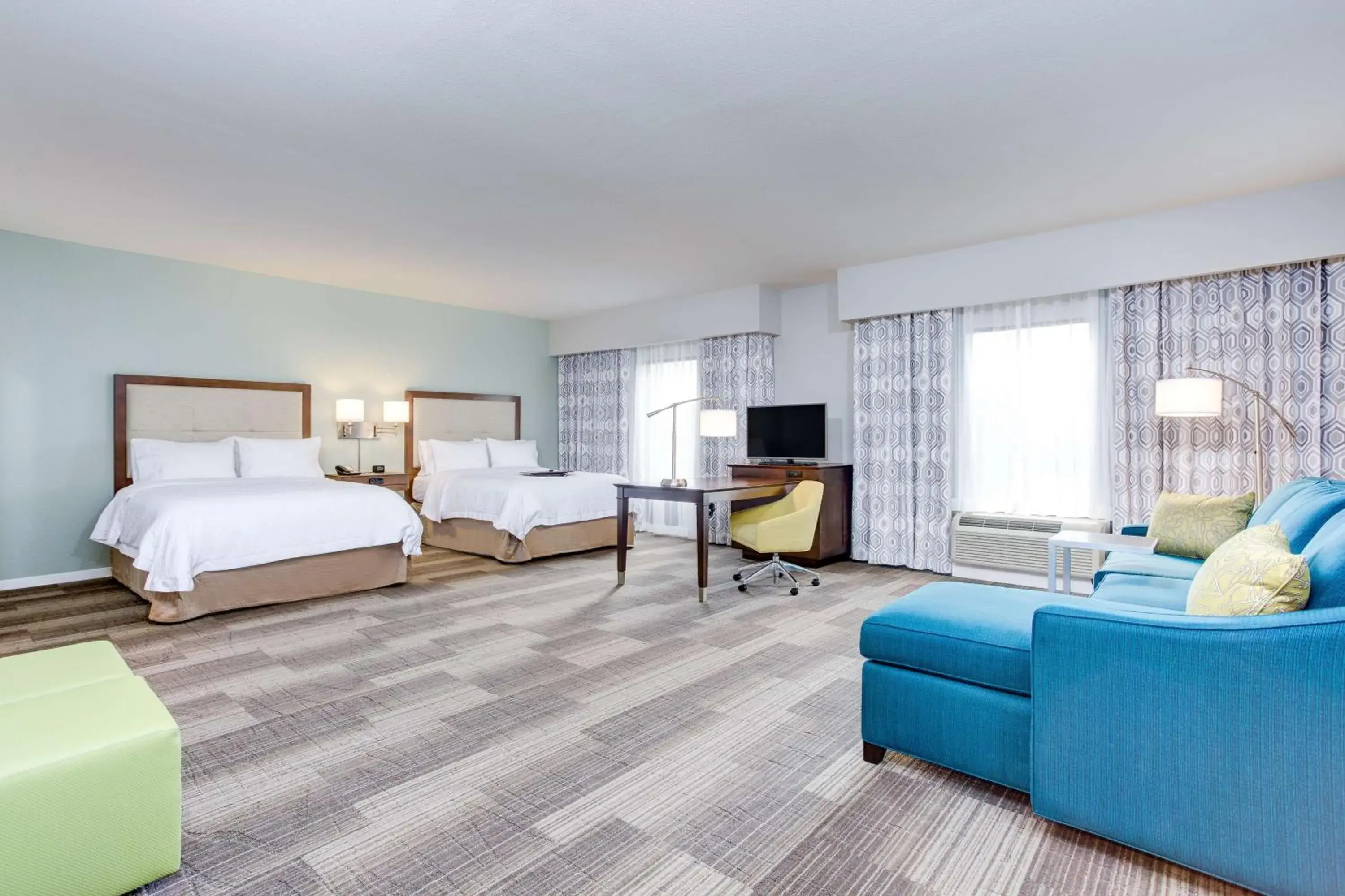 Queen Studio Suite with Two Queen Beds - Non-Smoking in Hampton Inn Macon - I-475 Queen Studio Suite with Two Queen Beds - Non-Smoking in Hampton Inn Macon - I-475