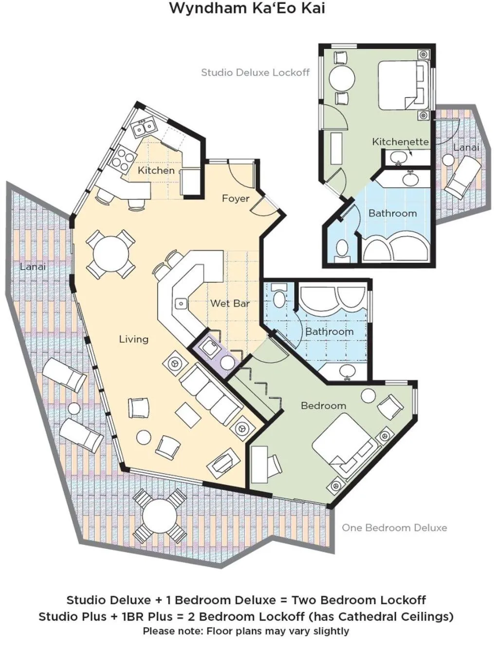 Photo of the whole room in Club Wyndham Ka Eo Kai