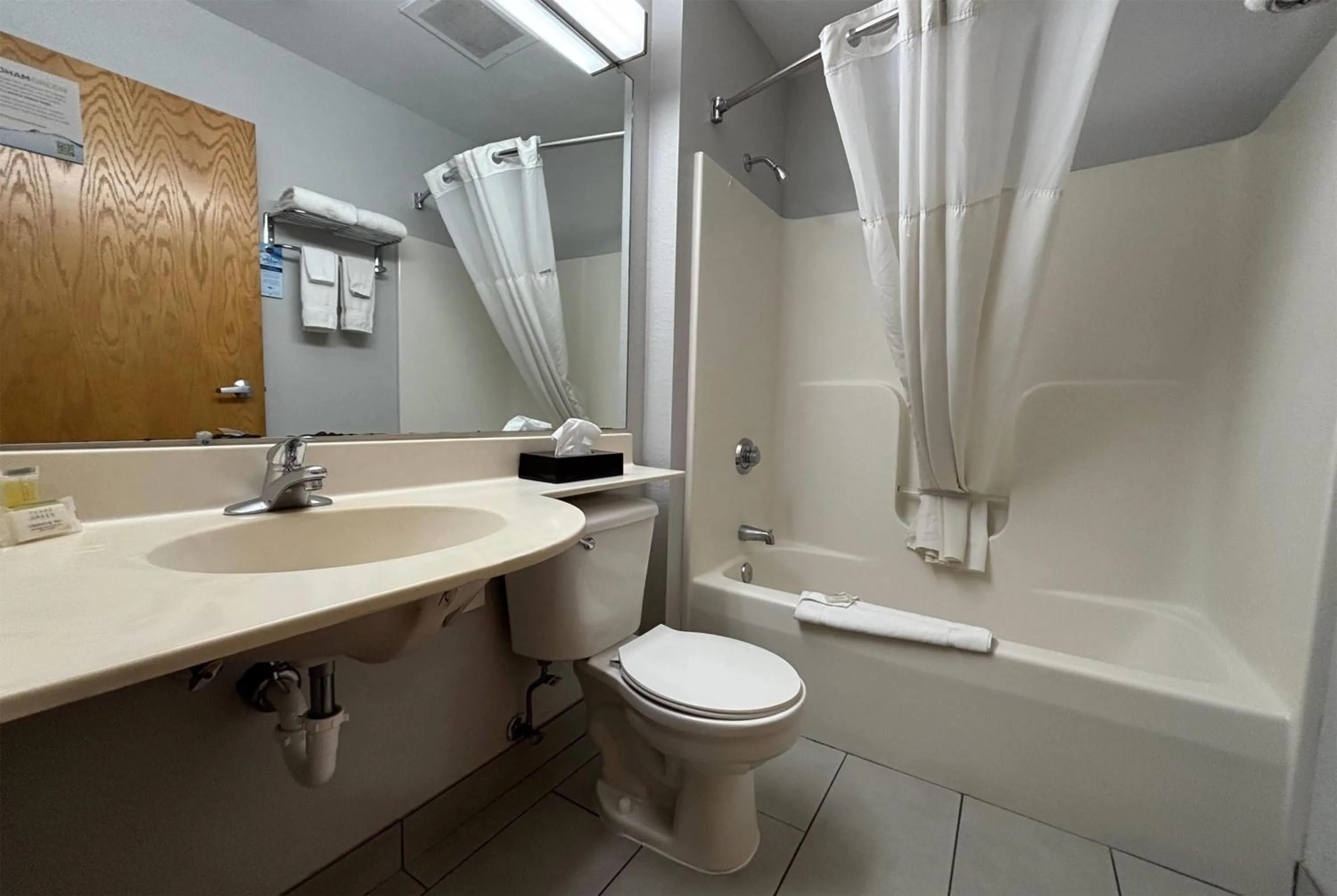 Bathroom in Microtel Inn by Wyndham Champaign