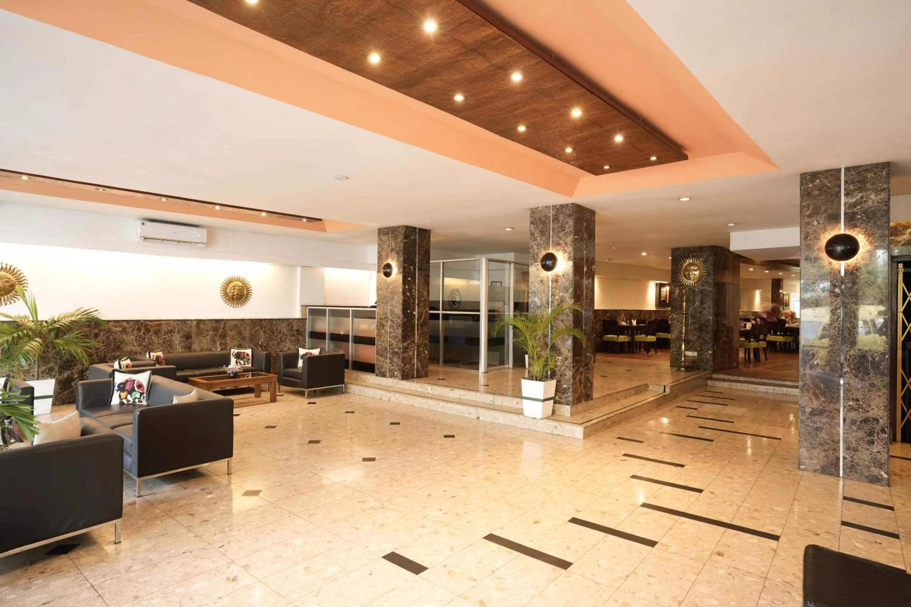 Seating area in Hotel Casamara